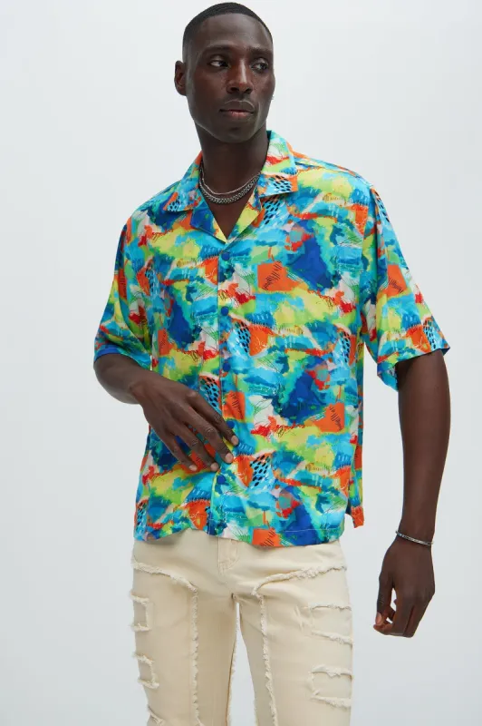 Ginita Abstract Shirt - Multi Color sold by Fashion Nova