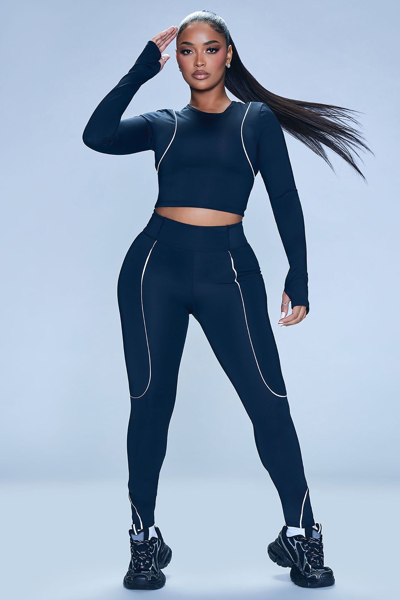 Resistance Reflective Elevate Active Top - Black sold by Fashion Nova product image thumbnail 2