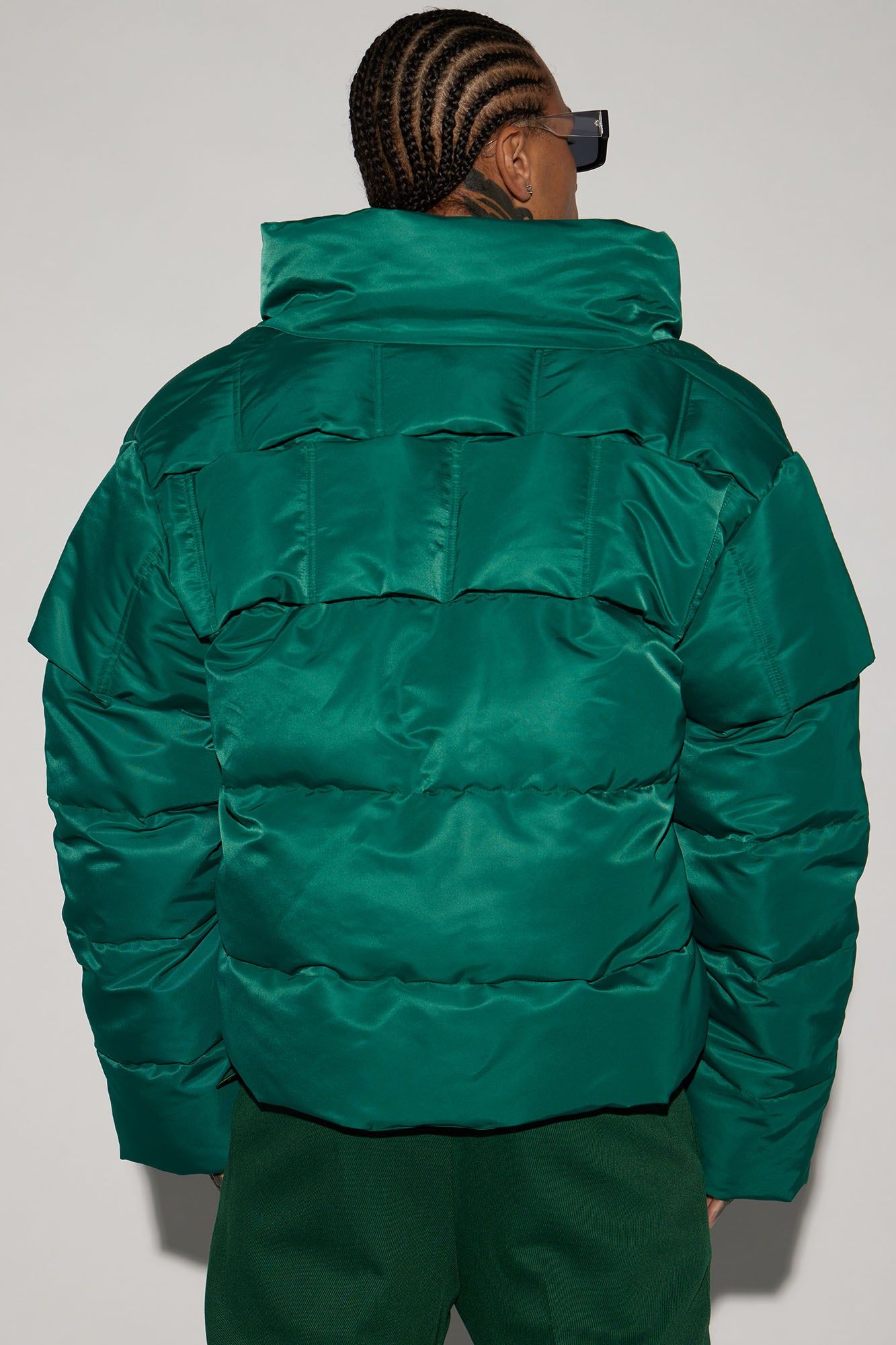 Enjoy Life Nylon Puffer Jacket - Green sold by Fashion Nova product image thumbnail 3