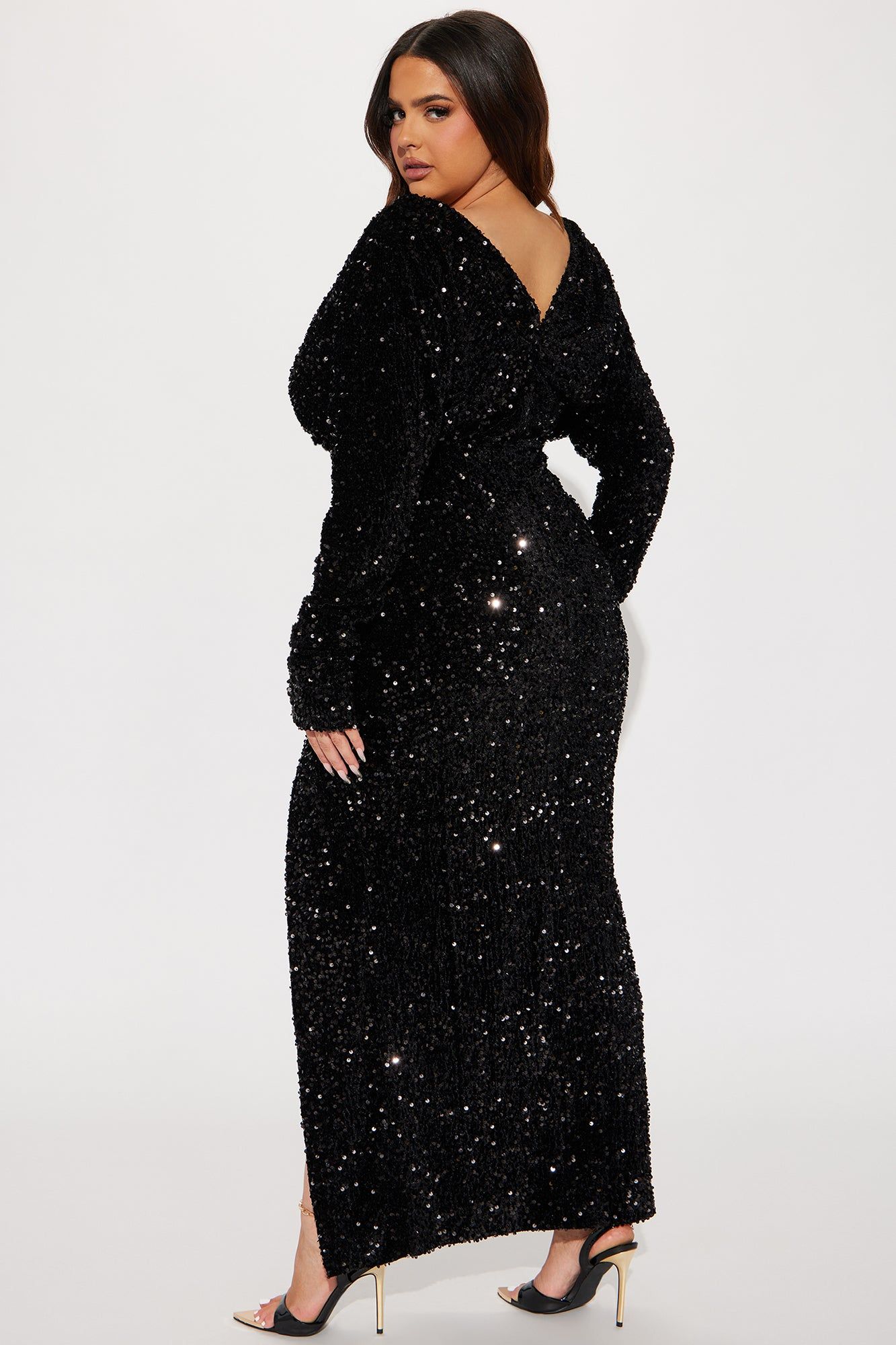 One And Only Sequin Gown - Black sold by Fashion Nova product image thumbnail 6