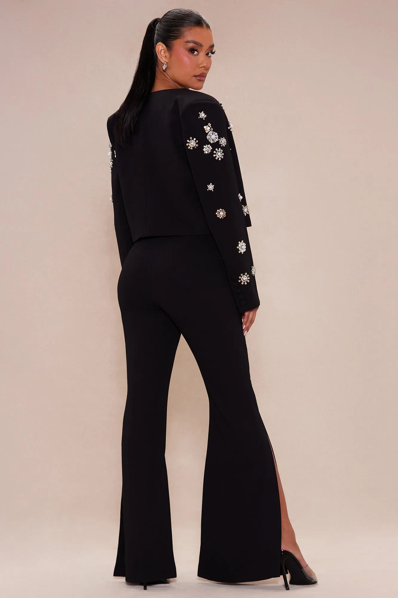 Avah Embellished Blazer Suit Set - Black sold by Fashion Nova product image thumbnail 5