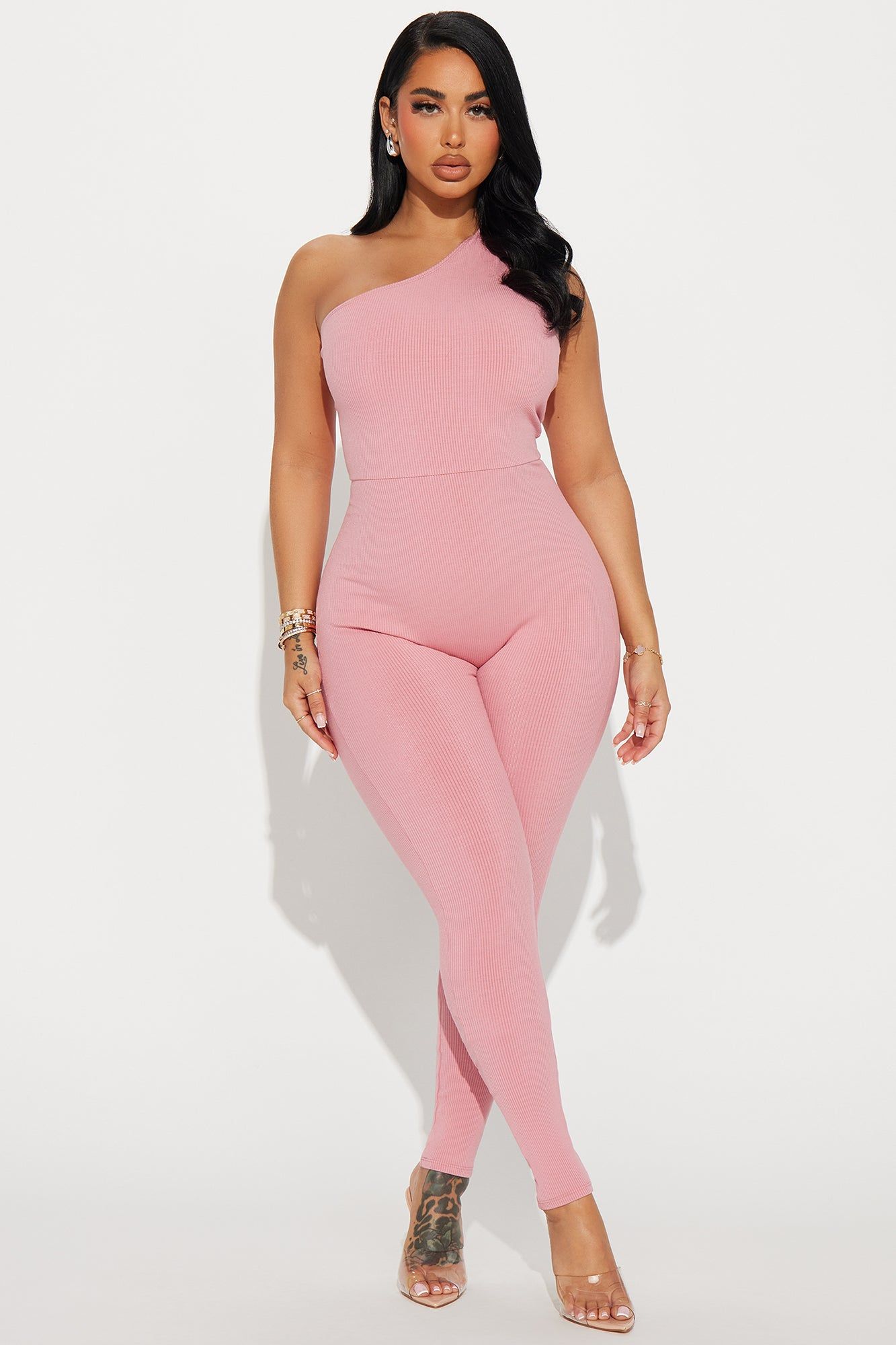 Scarlett Snatched Jumpsuit - Mauve sold by Fashion Nova