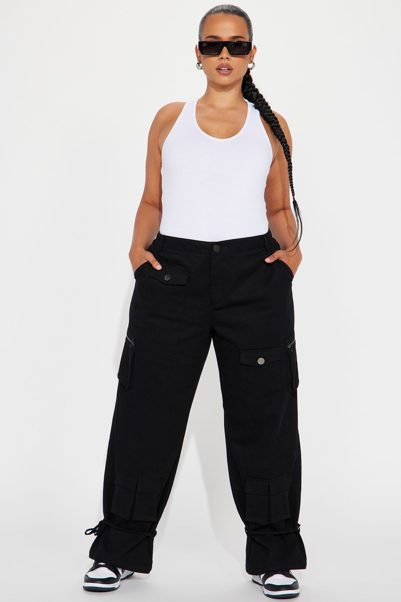 Out For The Night Cargo Pant - Black sold by Fashion Nova product image thumbnail 4