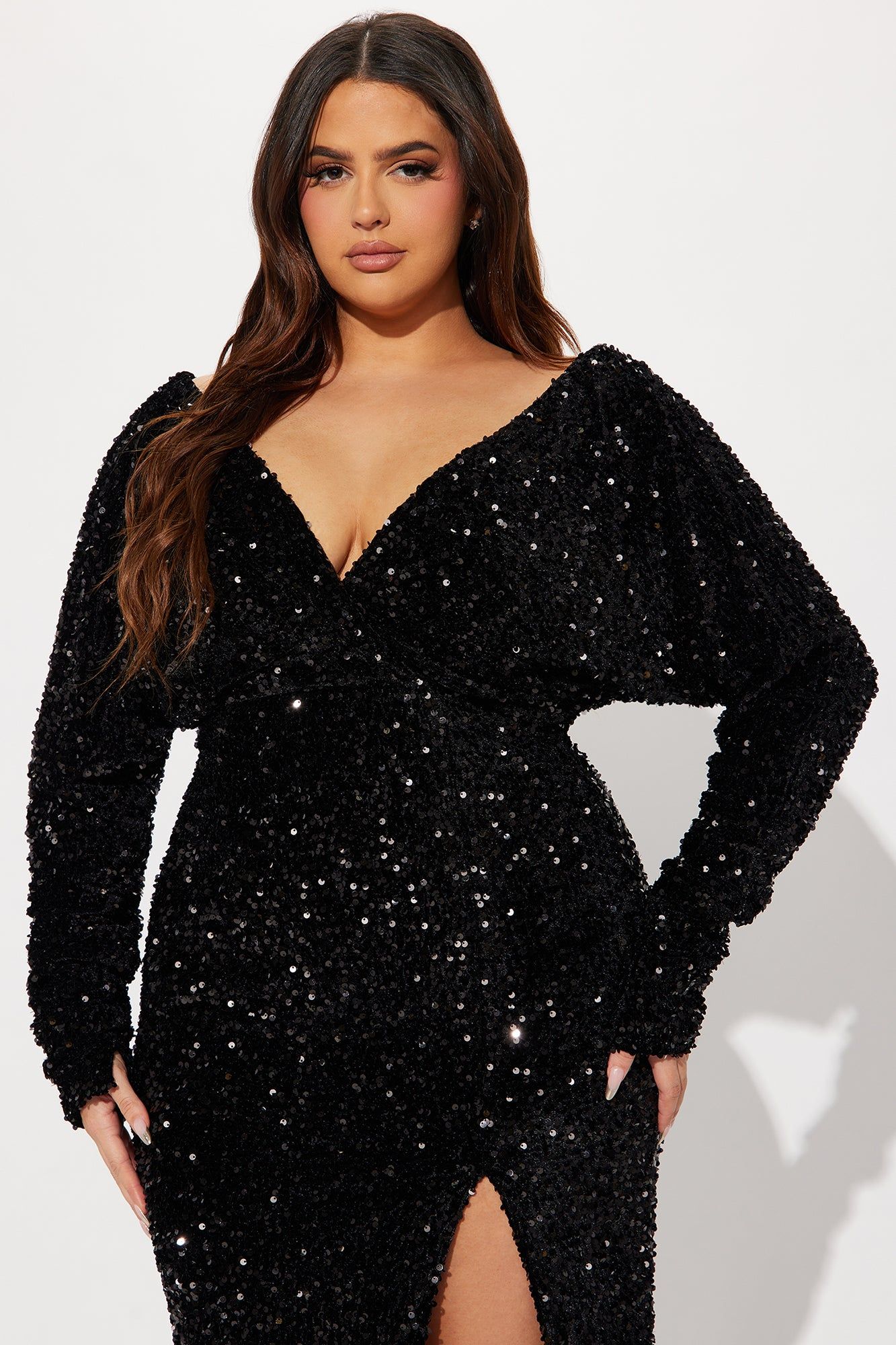 One And Only Sequin Gown - Black sold by Fashion Nova product image thumbnail 5
