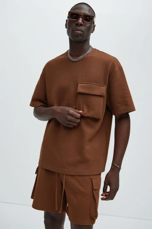 Lewis Tee Shirt - Brown sold by Fashion Nova