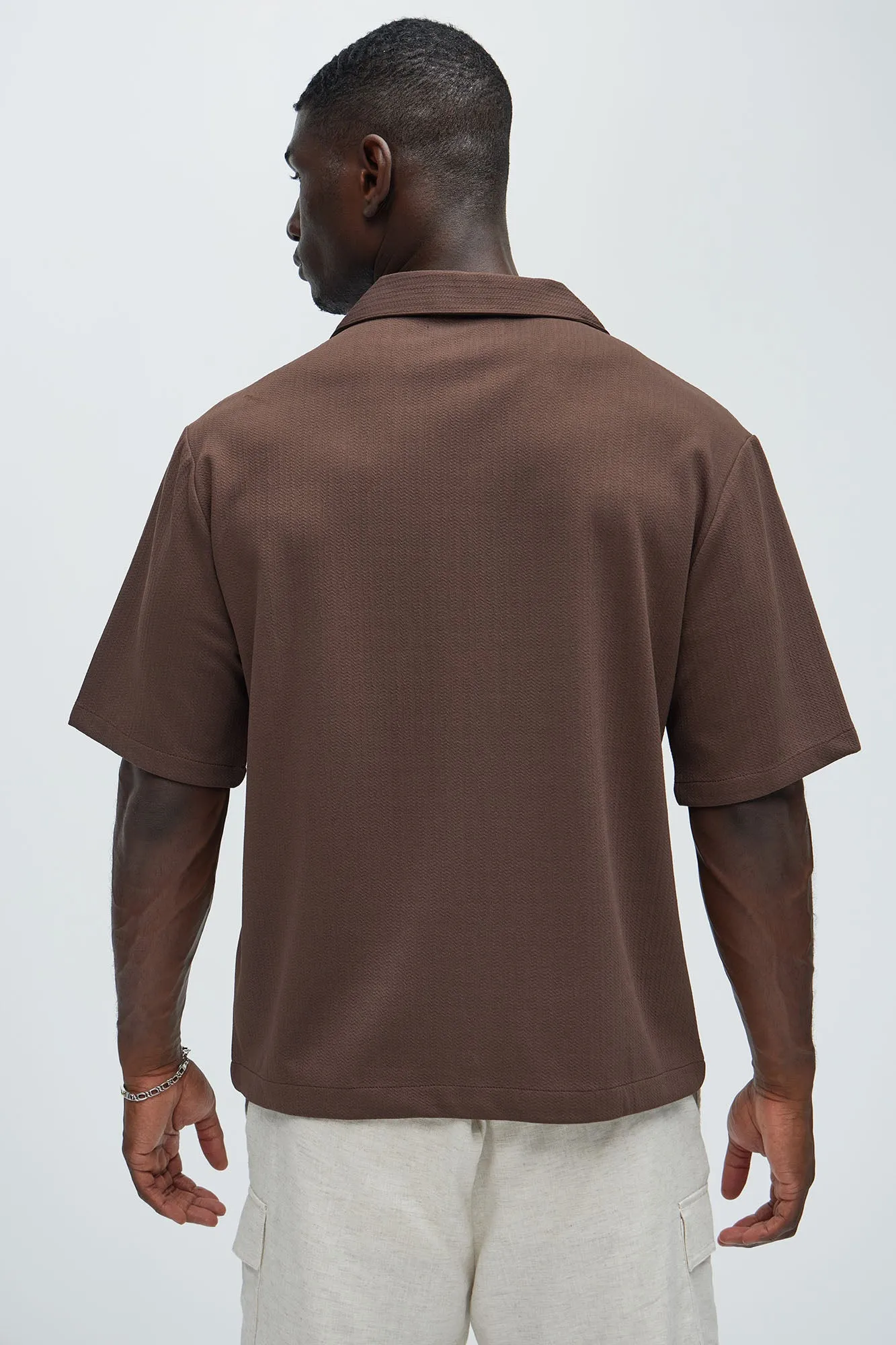 Koa Textured Shirt - Brown sold by Fashion Nova product image thumbnail 4