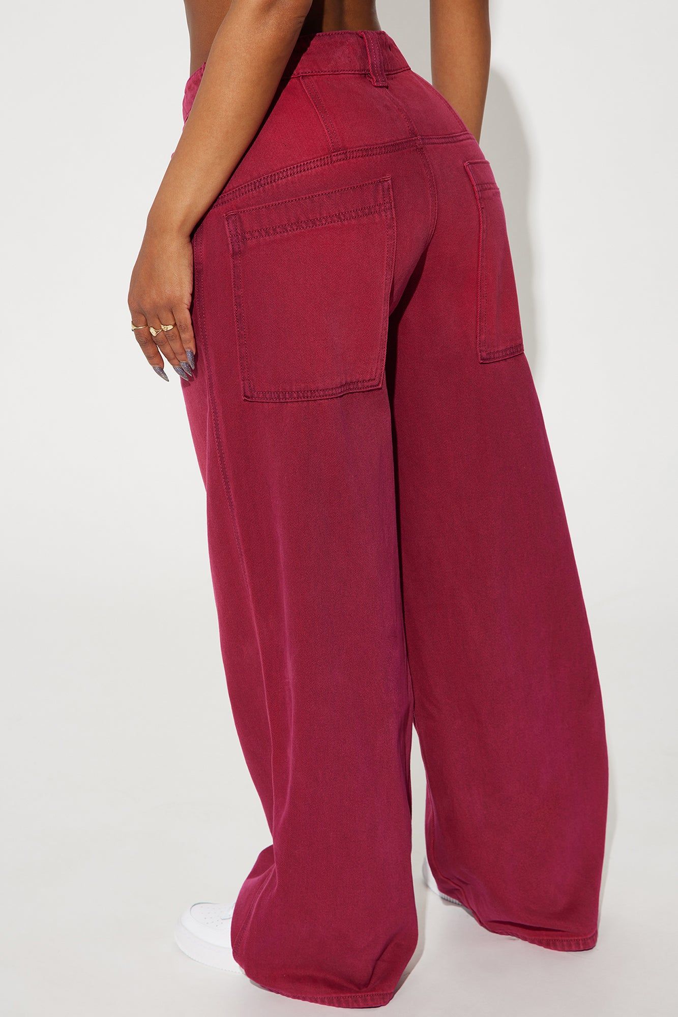 Song And Dance Loose Fit Jeans - Raspberry sold by Fashion Nova product image thumbnail 3