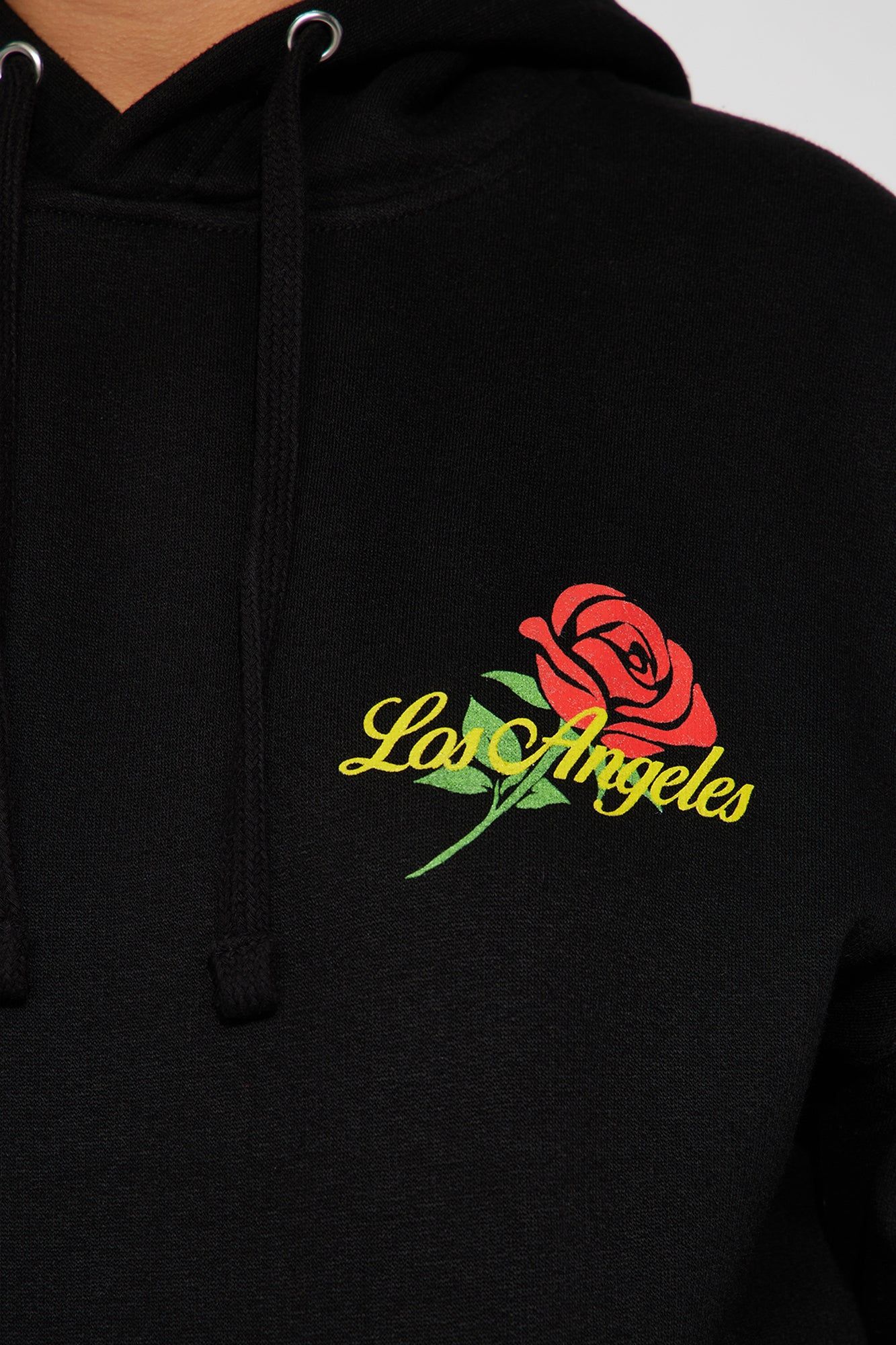 Los Angeles Rose Hoodie - Black sold by Fashion Nova product image thumbnail 3