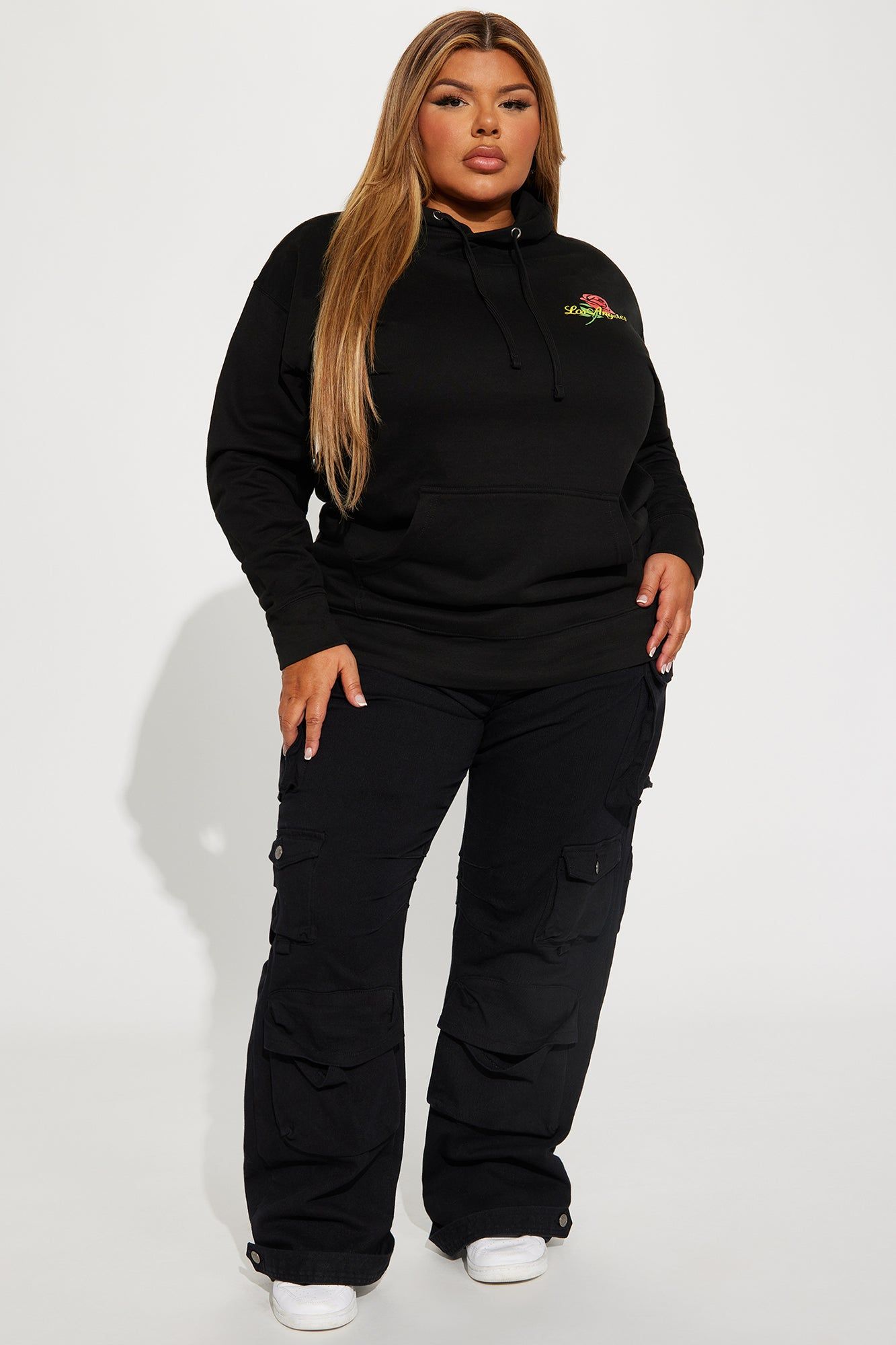 Los Angeles Rose Hoodie - Black sold by Fashion Nova product image thumbnail 6
