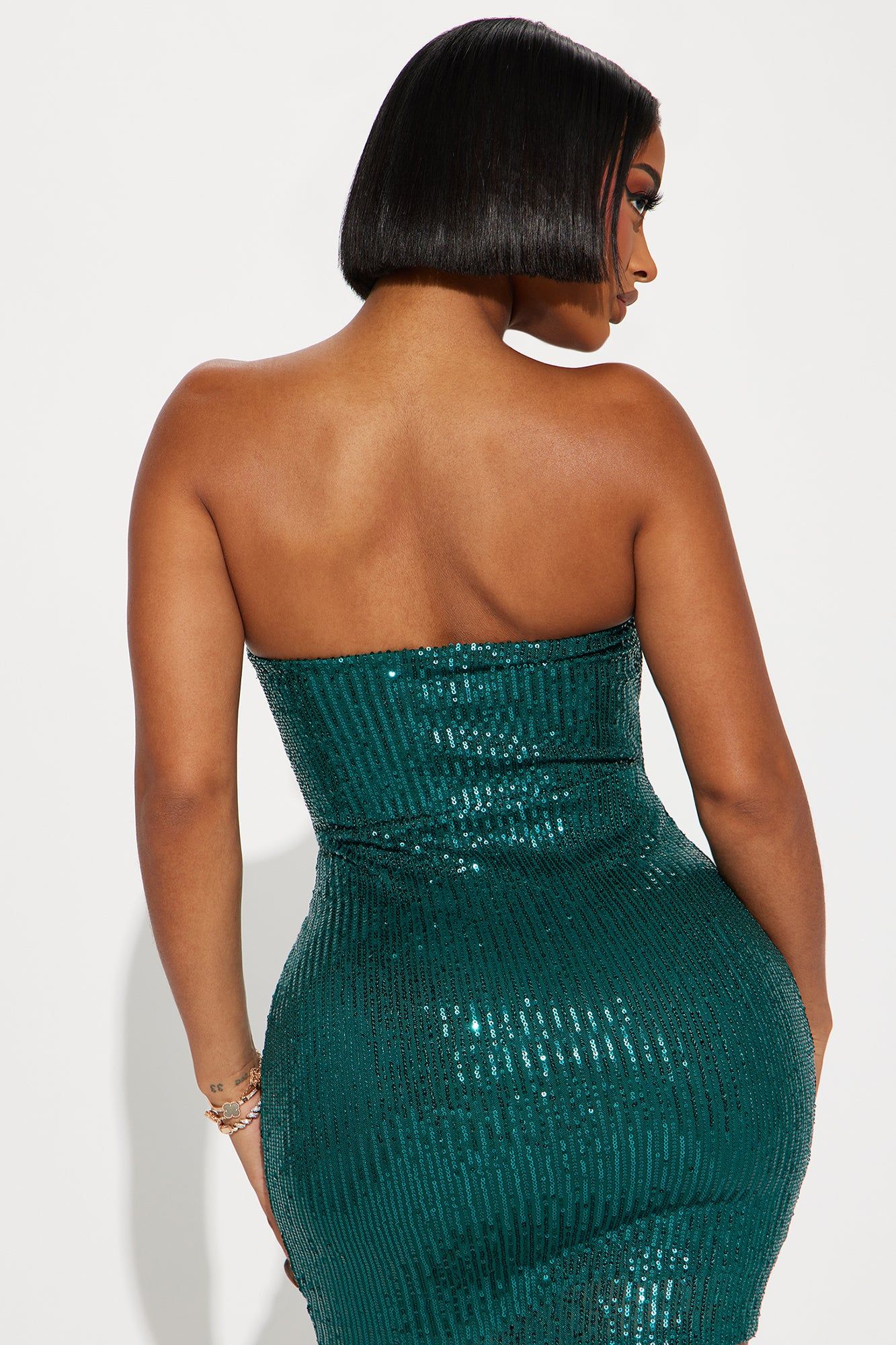 Dani Sequin Micro Mini Dress - Hunter sold by Fashion Nova product image thumbnail 3