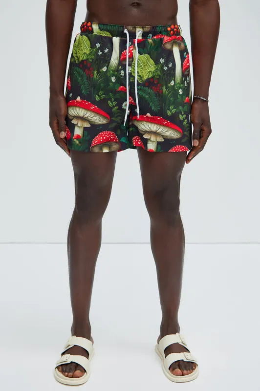 Forest Trip Swim Trunks - Multi Color sold by Fashion Nova