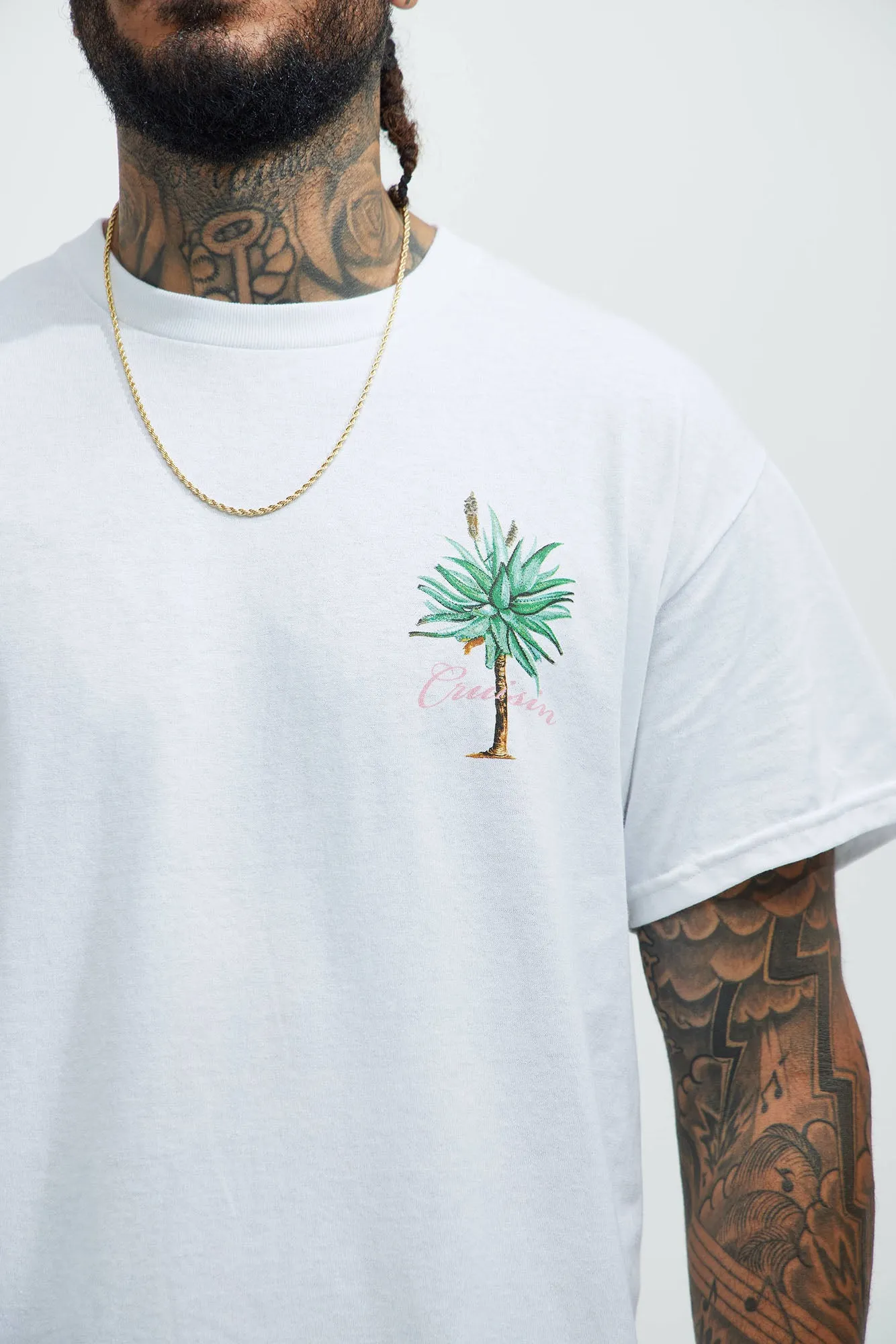 Cruisin Short Sleeve Tee - White sold by Fashion Nova product image thumbnail 3