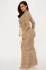 Fiji Sands Crochet Maxi Dress - Mocha sold by Fashion Nova