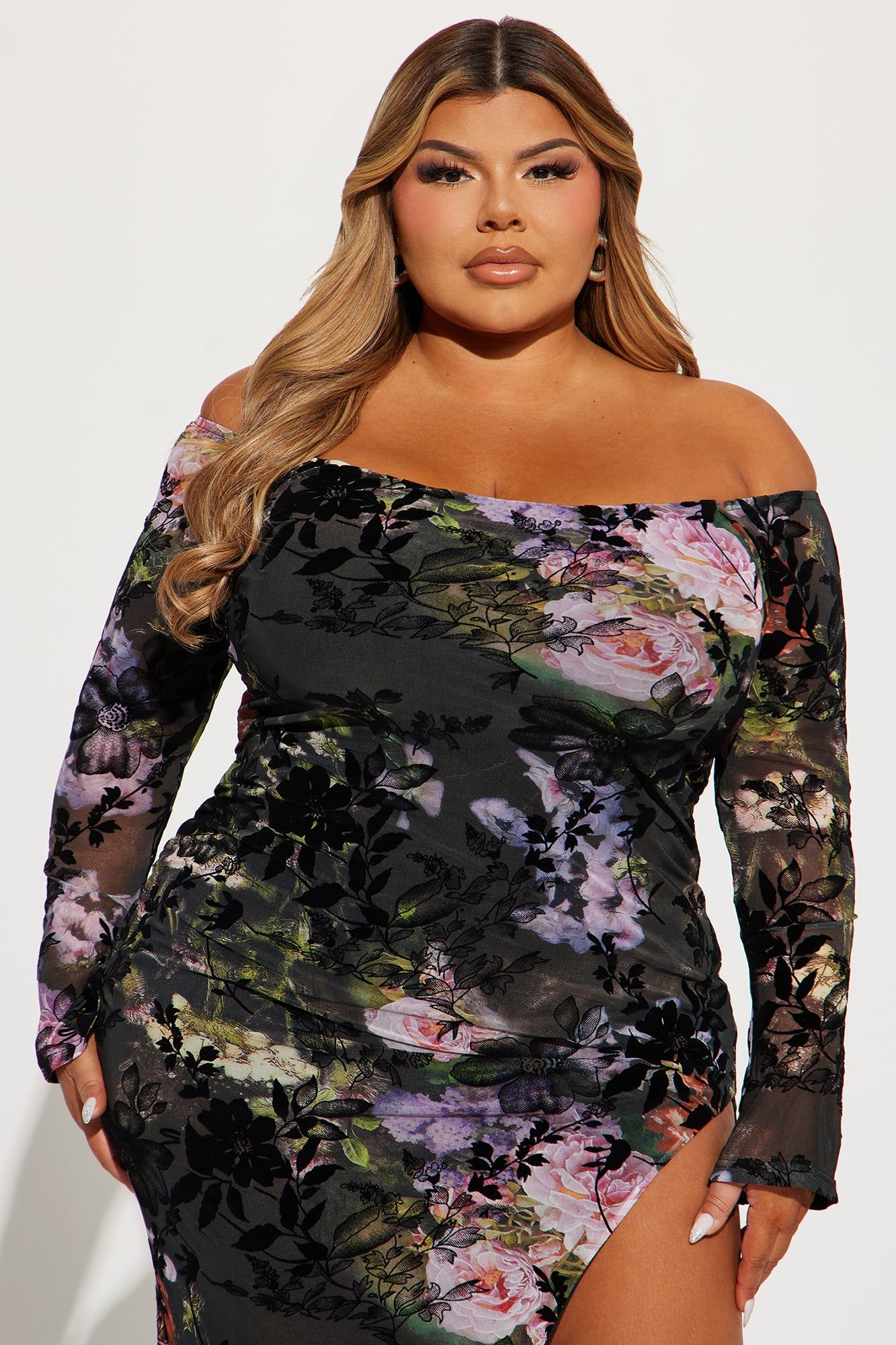 Enchanted Maxi Dress - Black/combo sold by Fashion Nova product image thumbnail 5