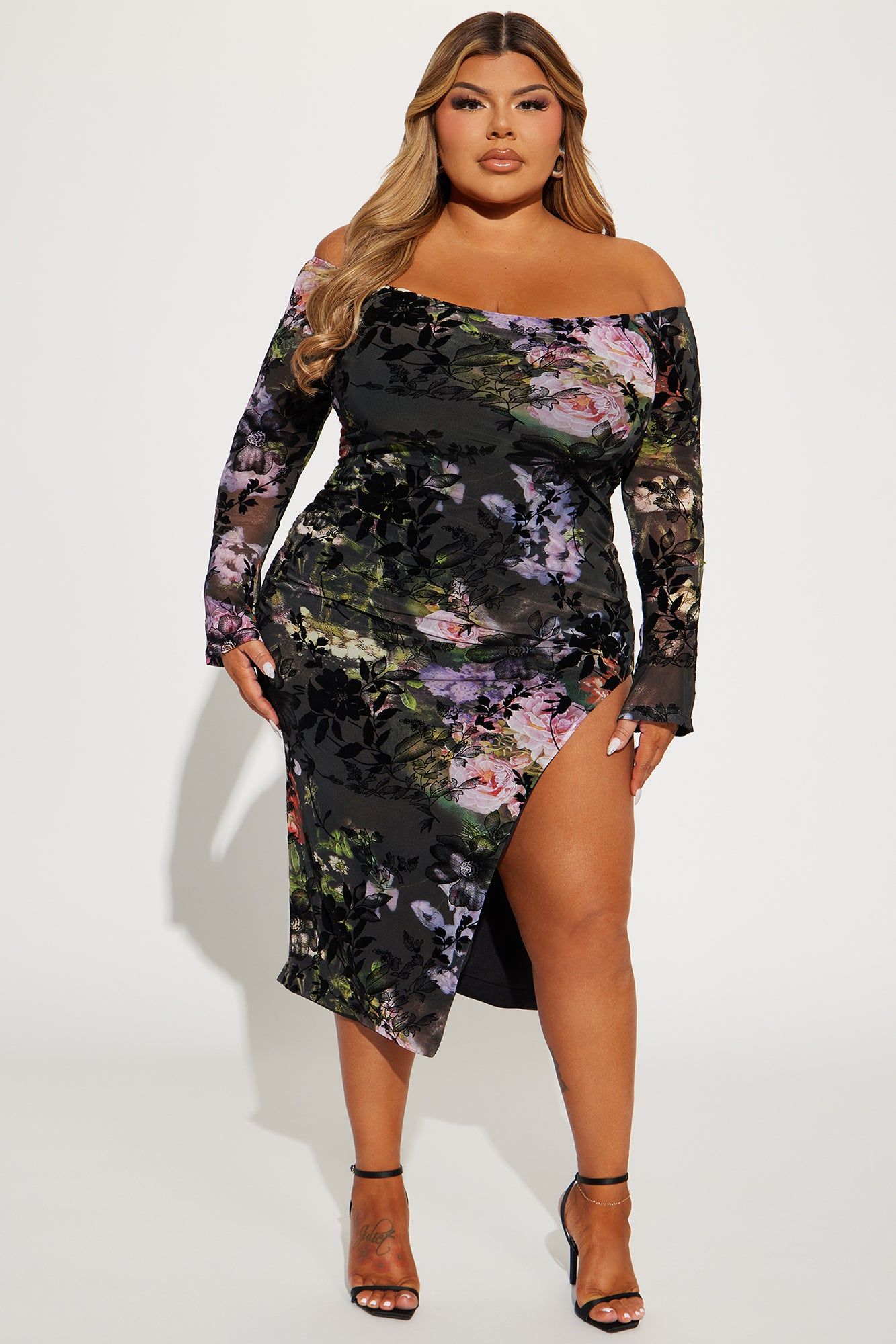 Enchanted Maxi Dress - Black/combo sold by Fashion Nova product image thumbnail 4