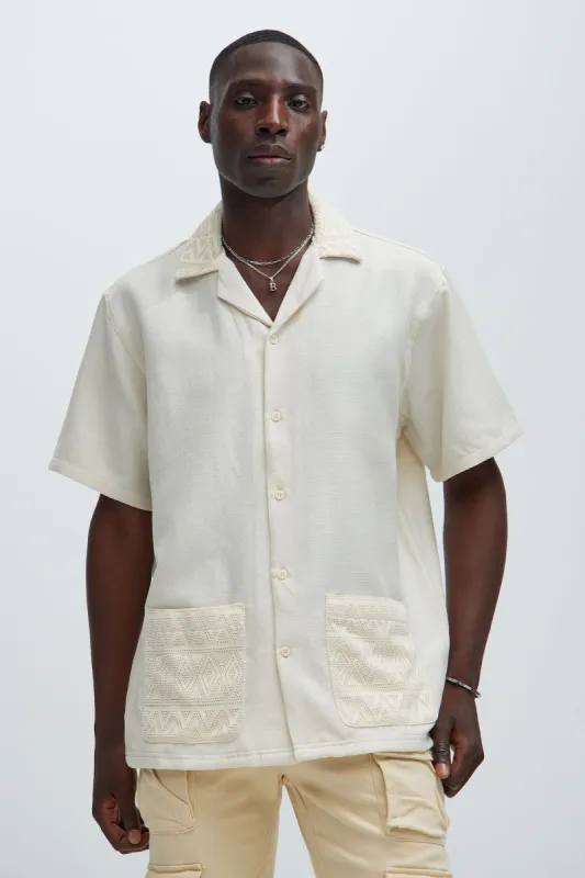 Front Pocket Shirt - Off White sold by Fashion Nova