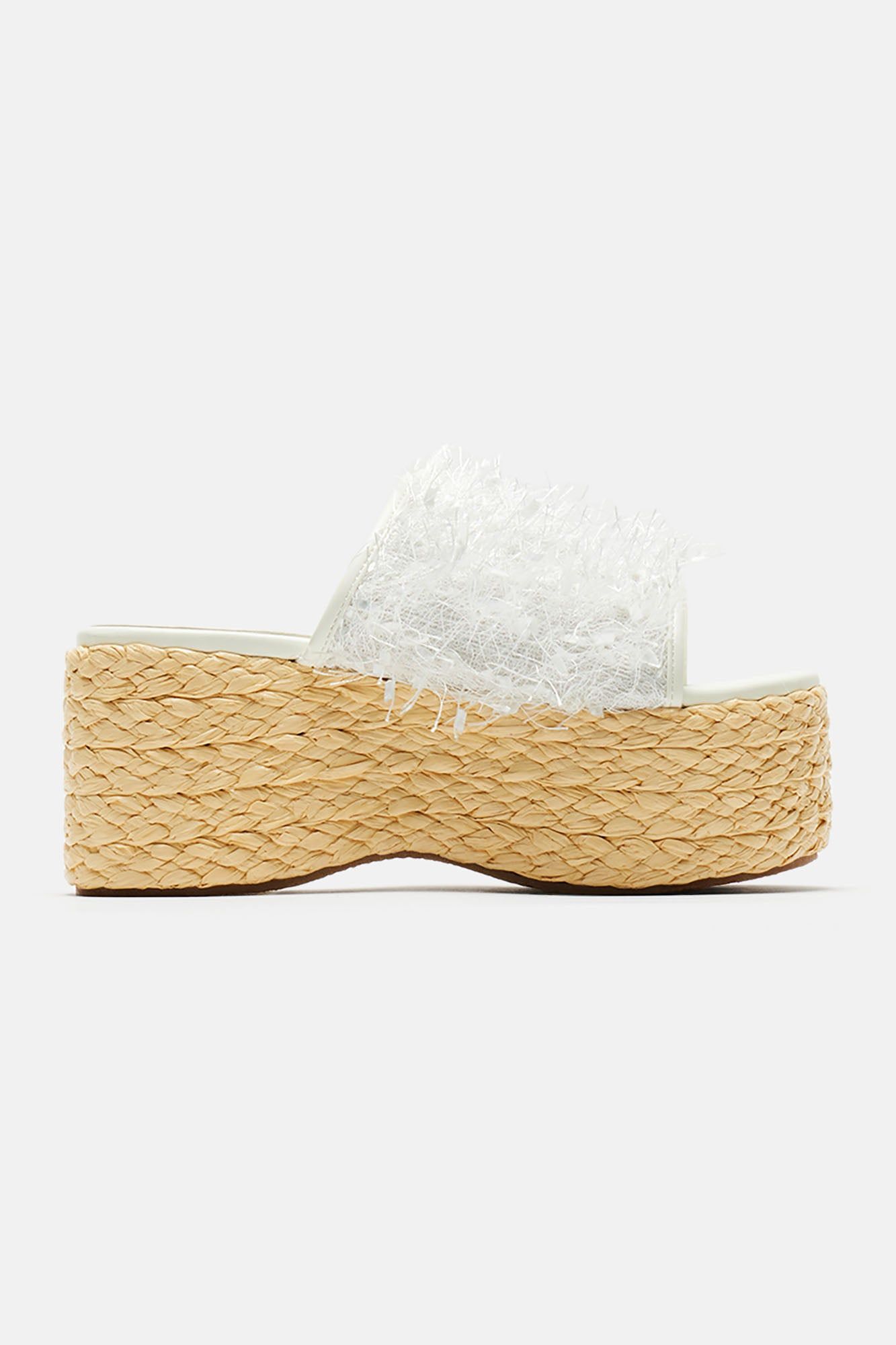 Sunny Days Ahead Wedges - White sold by Fashion Nova product image thumbnail 2