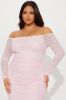Amber Off Shoulder Midi Dress - Pink sold by Fashion Nova