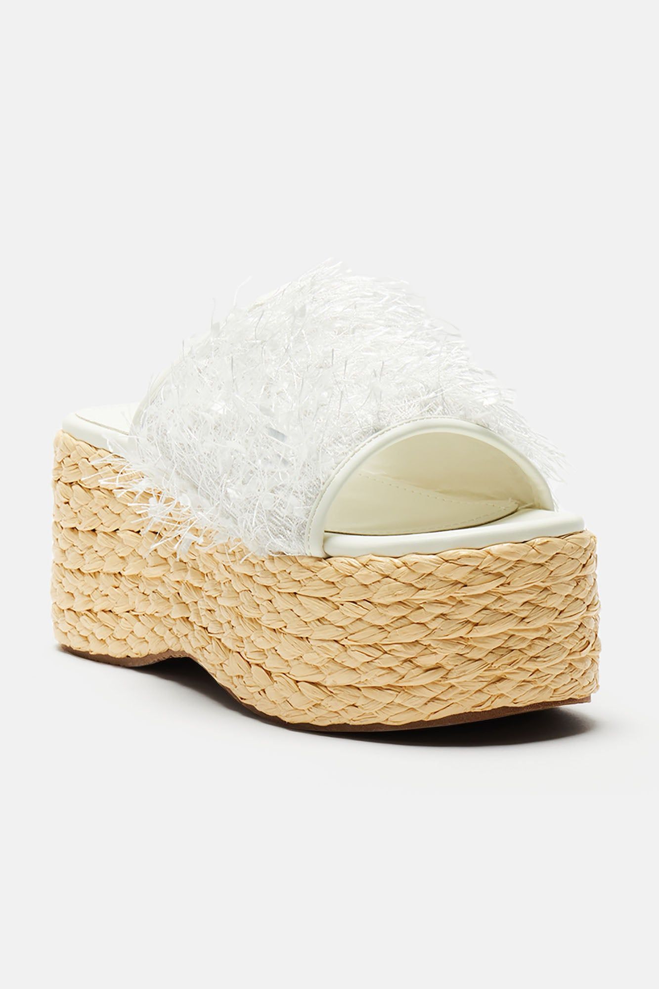 Sunny Days Ahead Wedges - White sold by Fashion Nova product image thumbnail 4
