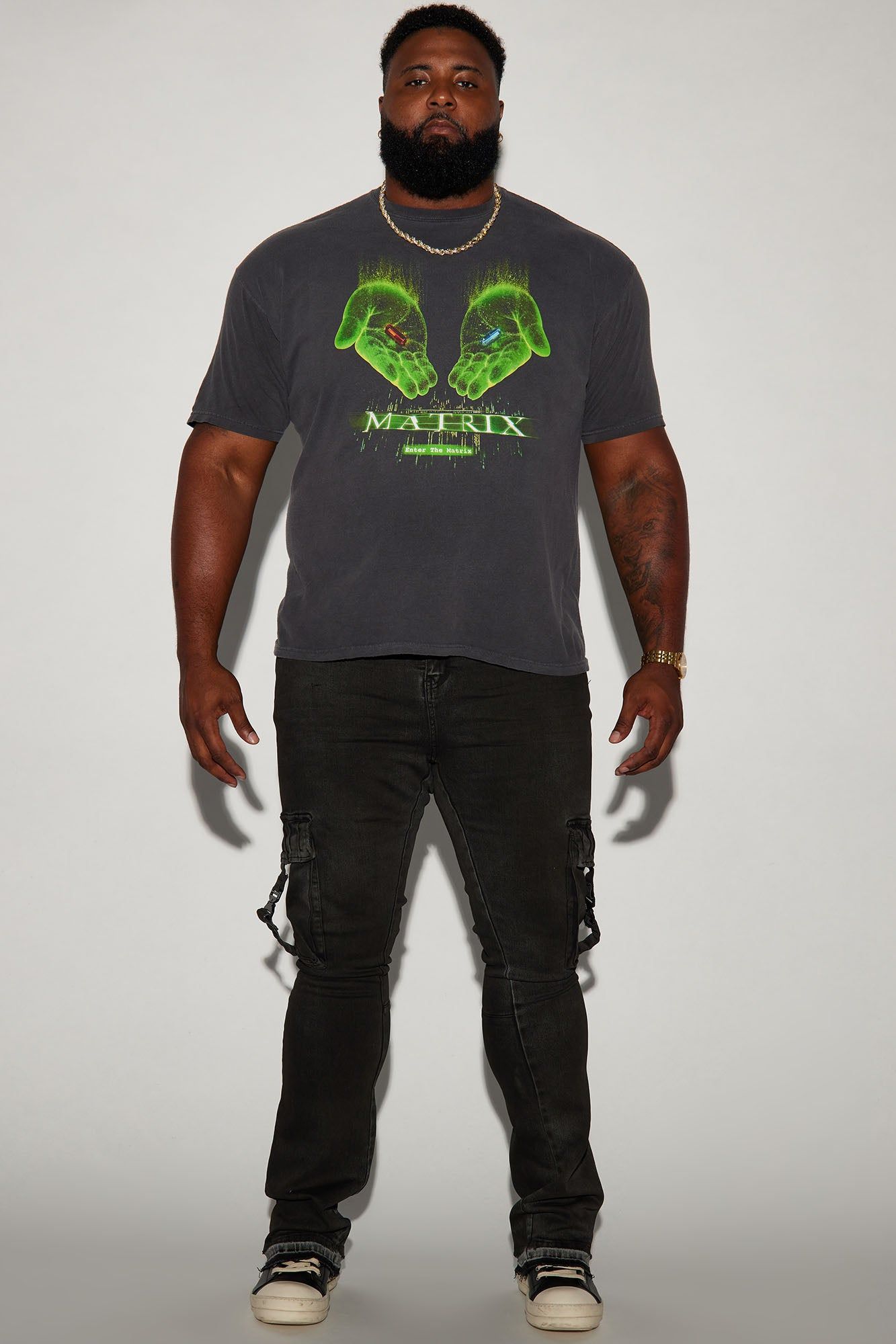 The Matrix Blue Pill or Red Pill Short Sleeve Tee - Black sold by Fashion Nova product image thumbnail 6