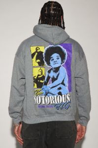 Notorious BIG Hoodie - Grey sold by Fashion Nova