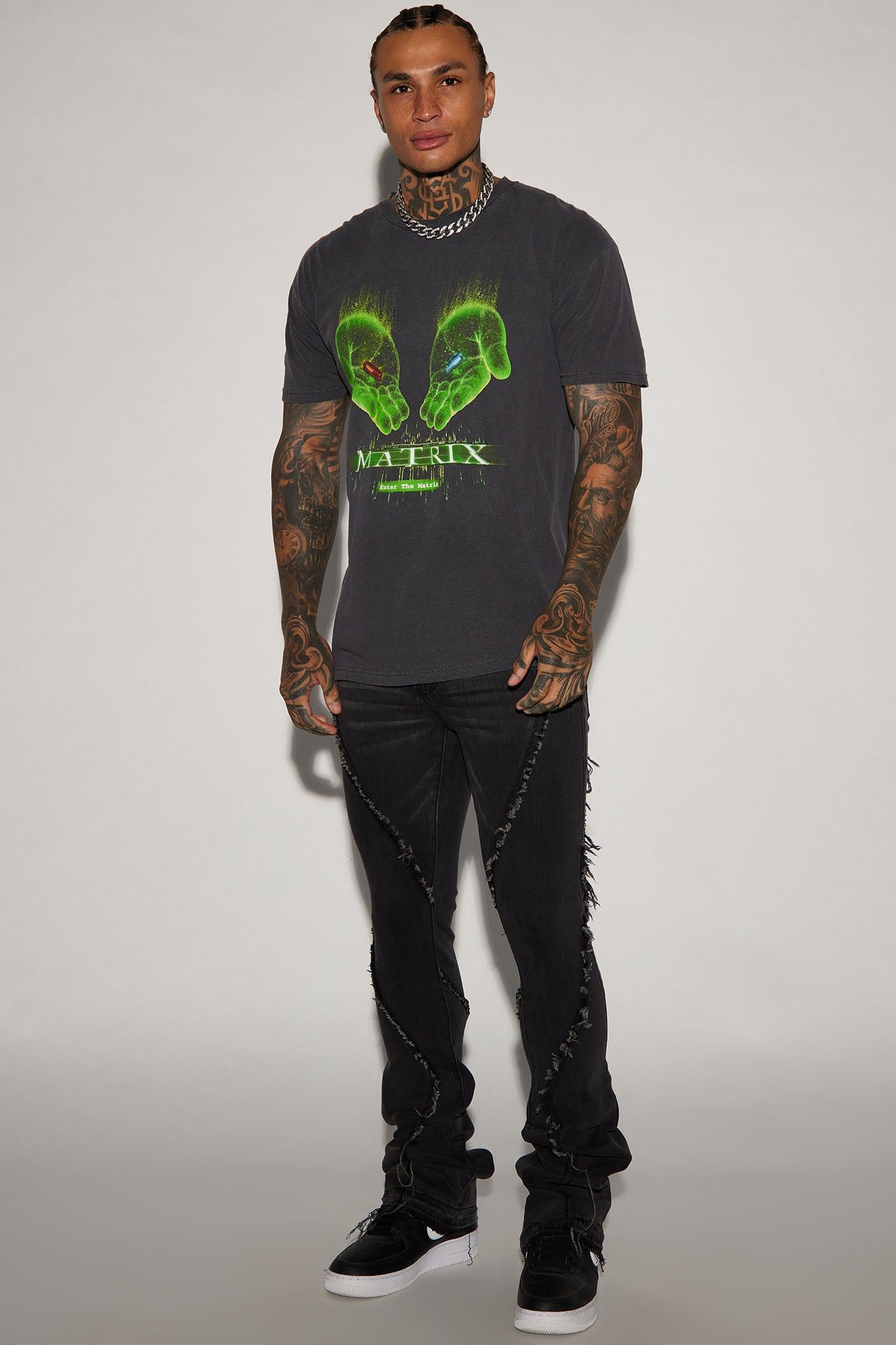 The Matrix Blue Pill or Red Pill Short Sleeve Tee - Black sold by Fashion Nova product image thumbnail 3