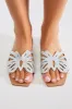 More Love Butterfly Sandals - Silver sold by Fashion Nova