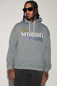Notorious BIG Hoodie - Grey sold by Fashion Nova
