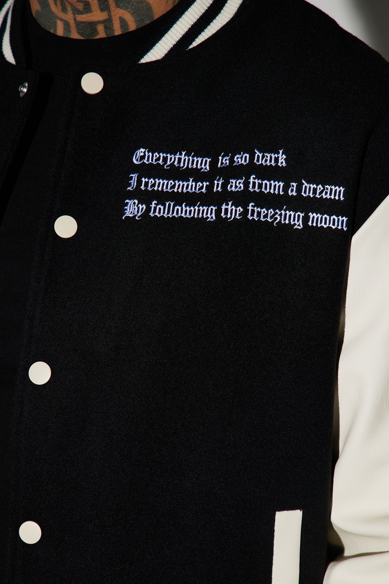 Dark Harvest Varsity Jacket - Black sold by Fashion Nova product image thumbnail 3