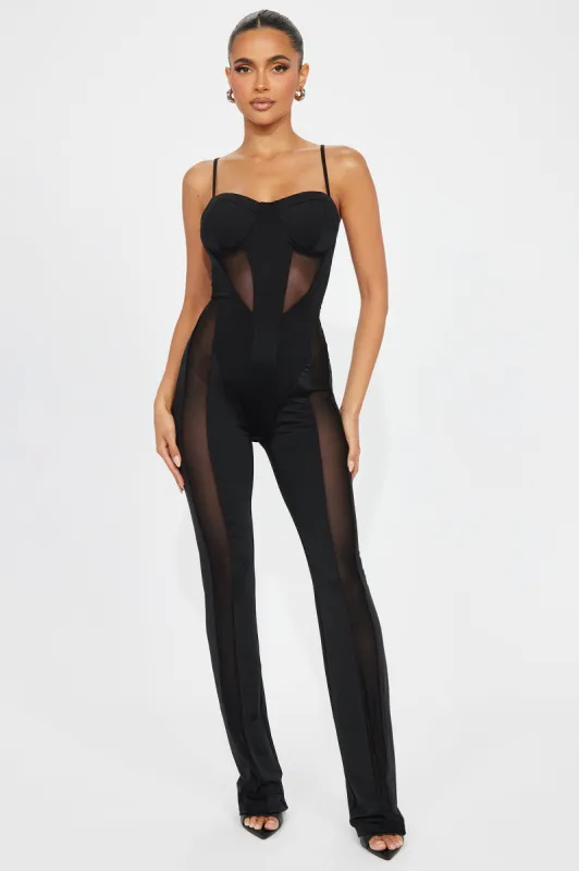 Put A Spell On You Jumpsuit  - Black sold by Fashion Nova
