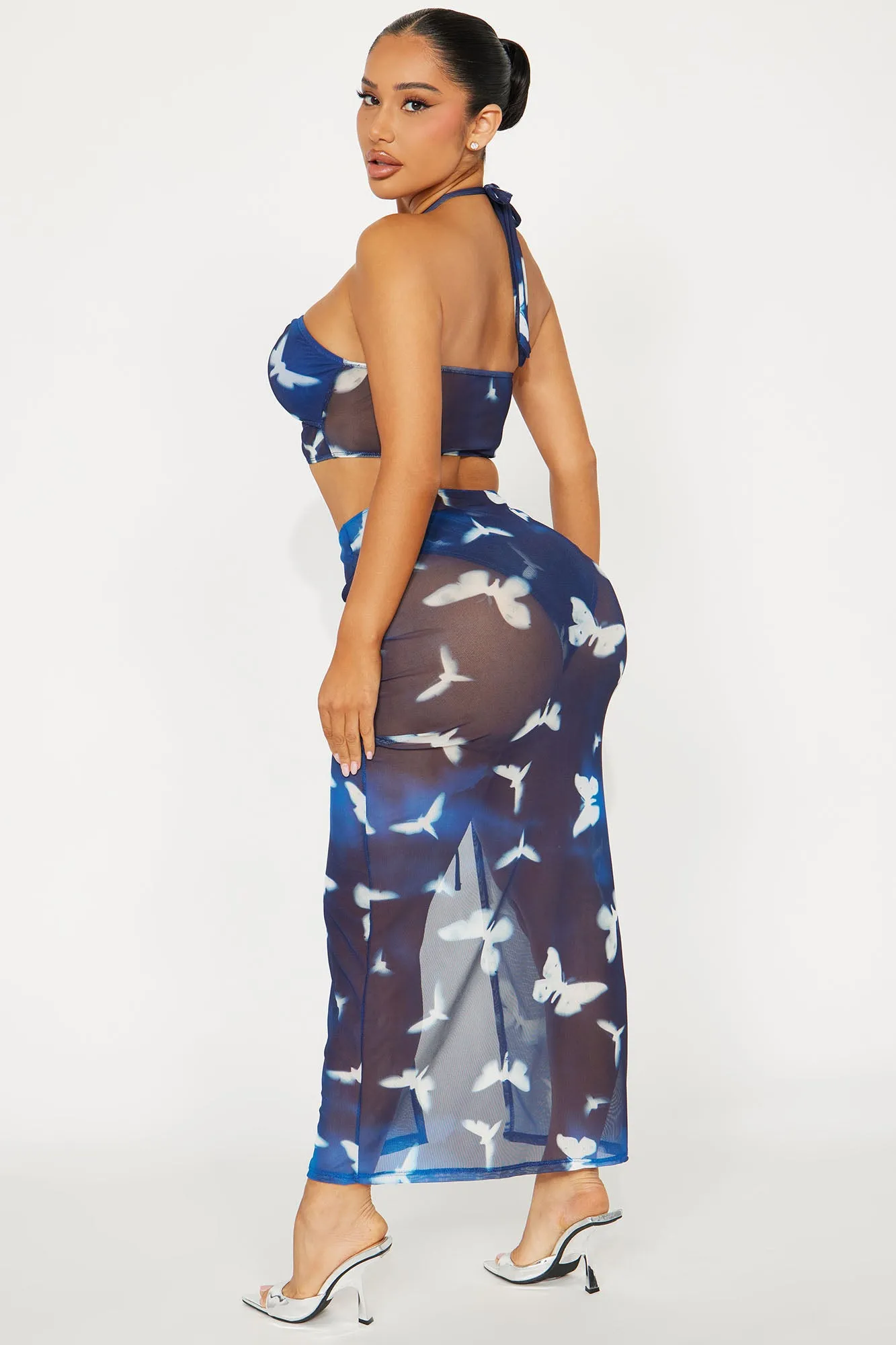 Azura 3 Piece Bikini Set - Navy/combo sold by Fashion Nova product image thumbnail 4