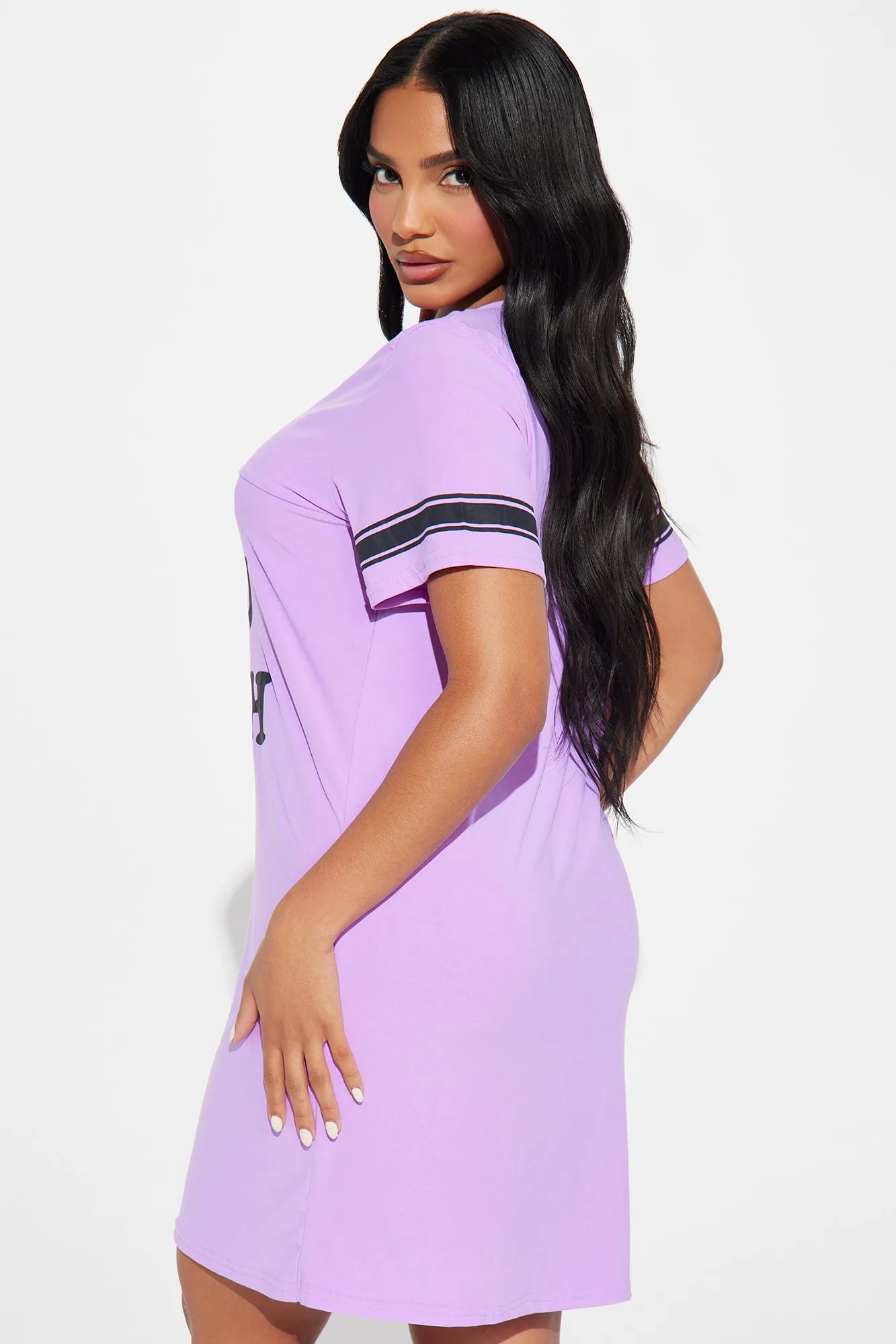 You Wish PJ Sleep Shirt - Purple sold by Fashion Nova product image thumbnail 3