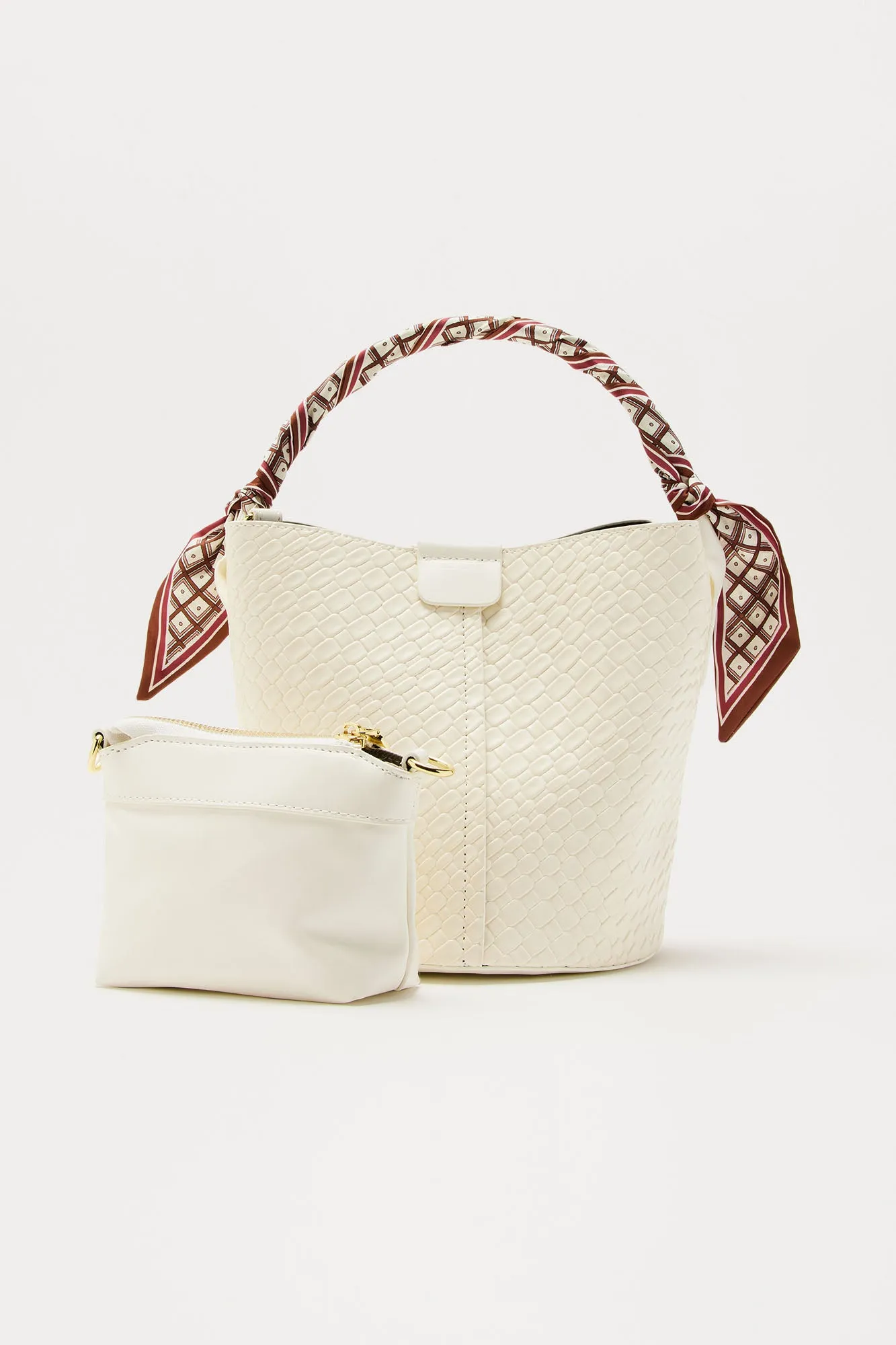 Quiddling Handbag - Ivory sold by Fashion Nova