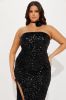 Valentina Sequin Maxi Dress - Black sold by Fashion Nova