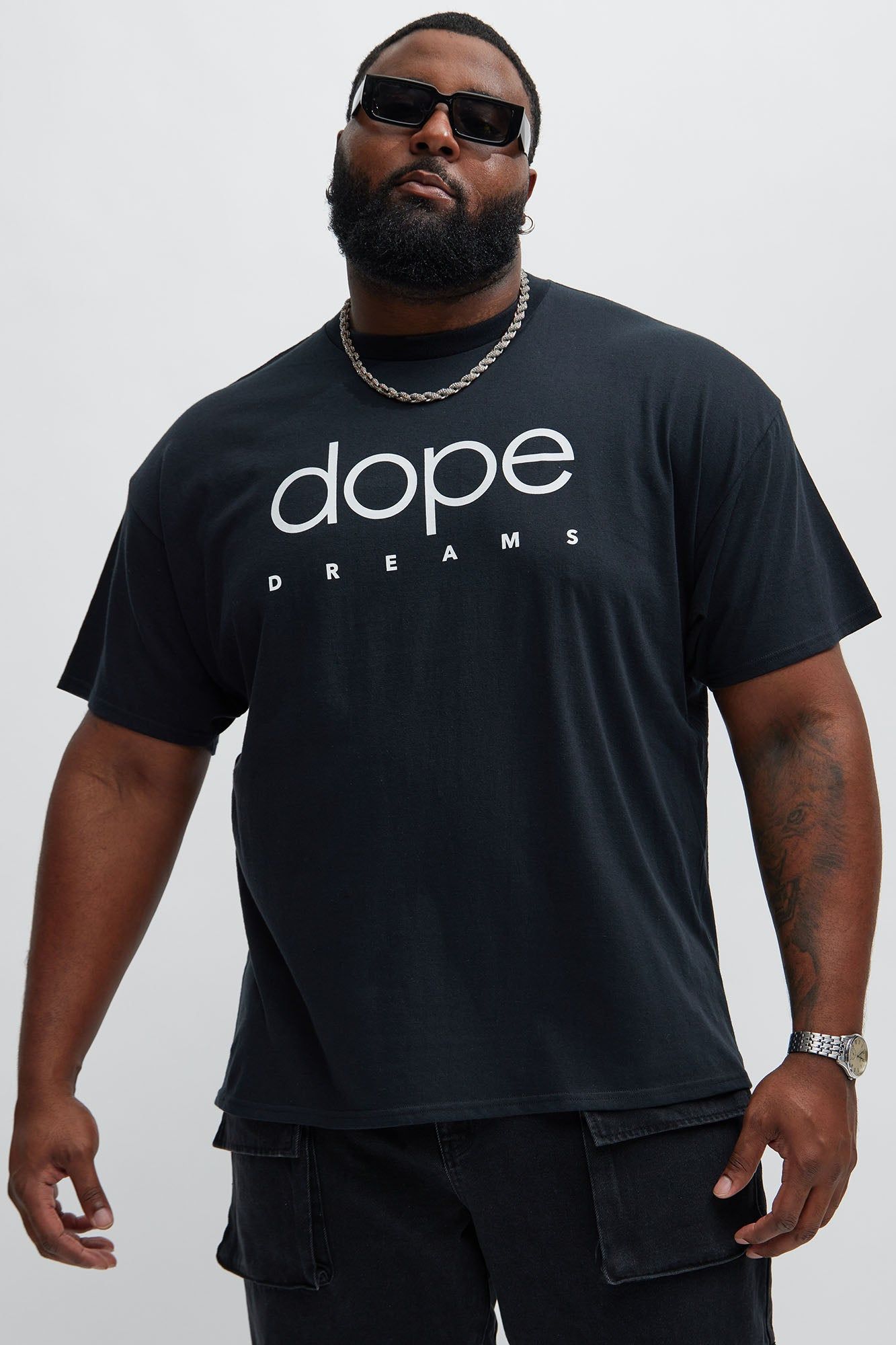 Dope Dreams Label Short Sleeve Tee - Black sold by Fashion Nova product image thumbnail 4