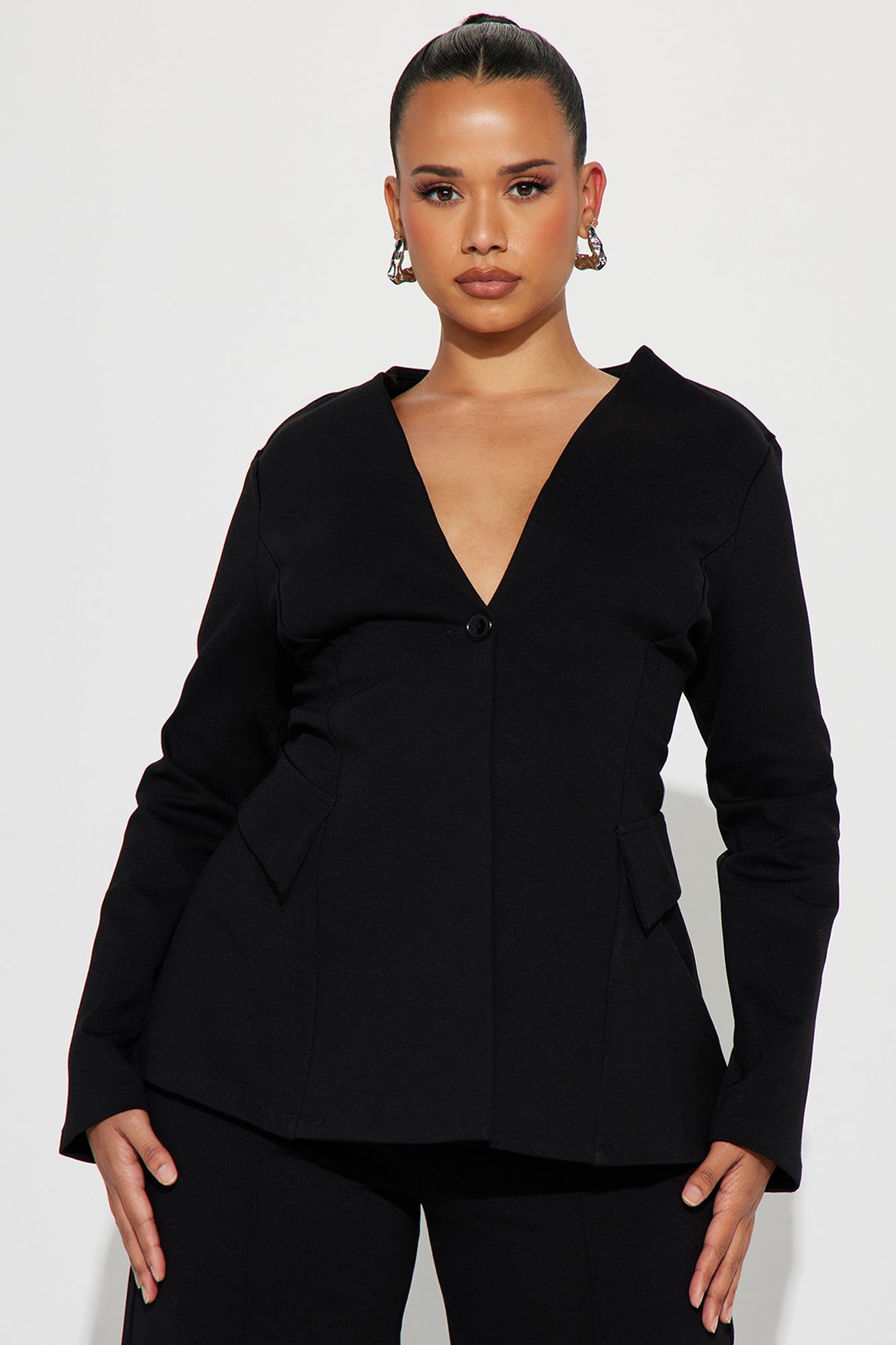 Believe It Blazer Pant Set - Black sold by Fashion Nova product image thumbnail 5