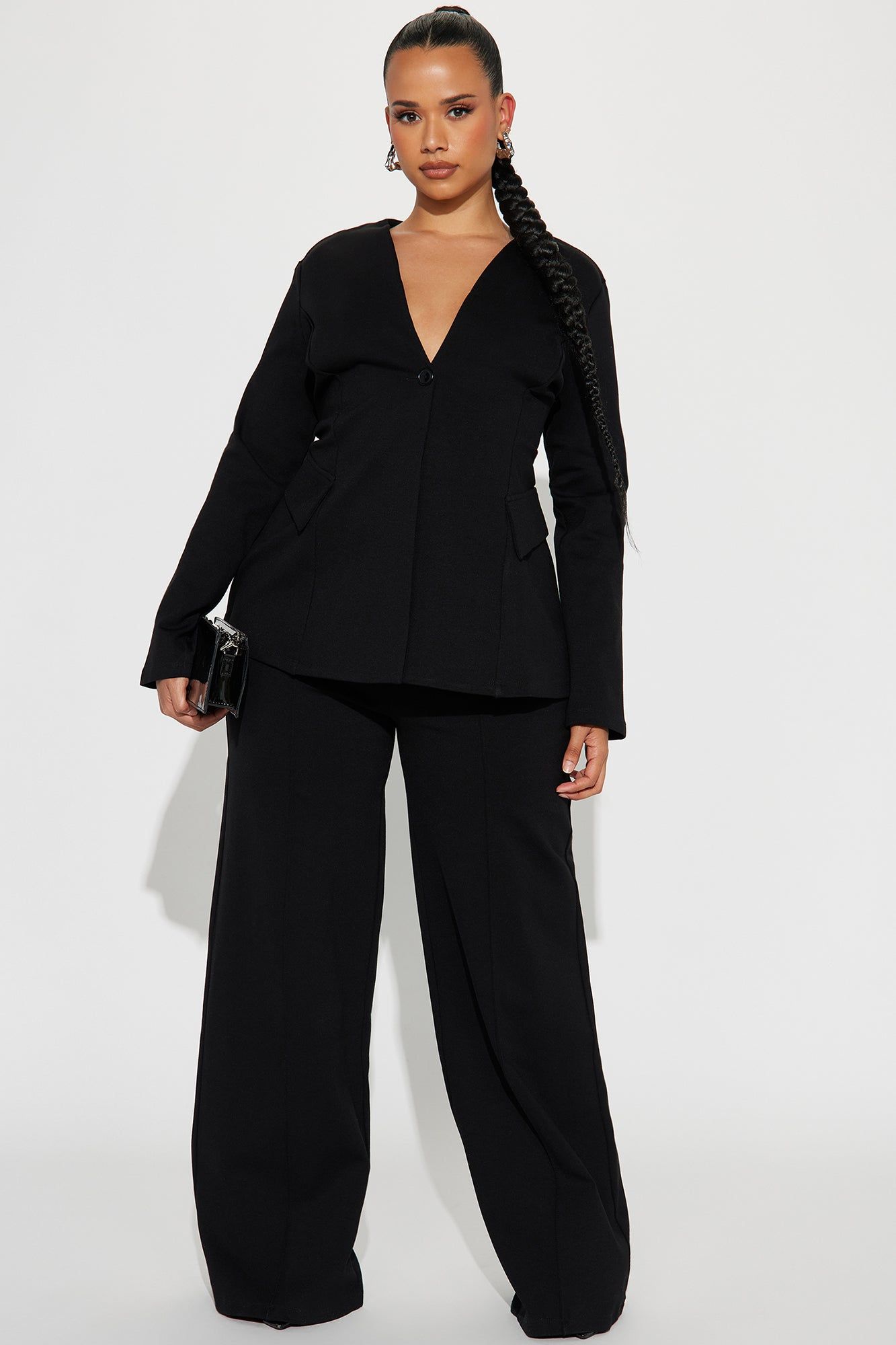 Believe It Blazer Pant Set - Black sold by Fashion Nova product image thumbnail 4
