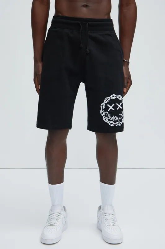 Killer Smile Sweatshorts - Black sold by Fashion Nova