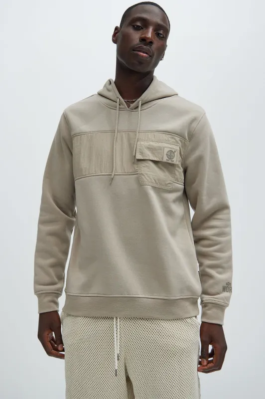 Reel It In Hoodie - Stone sold by Fashion Nova