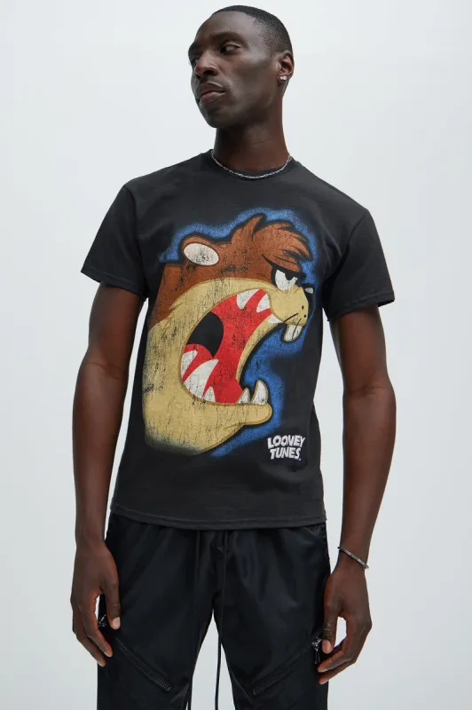 Big Face Taz Short Sleeve Tee - Black sold by Fashion Nova