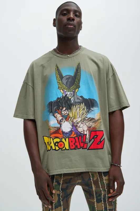 Dragonball Z Ultimate Kamehameha Oversize Short Sleeve Tee - Green sold by Fashion Nova