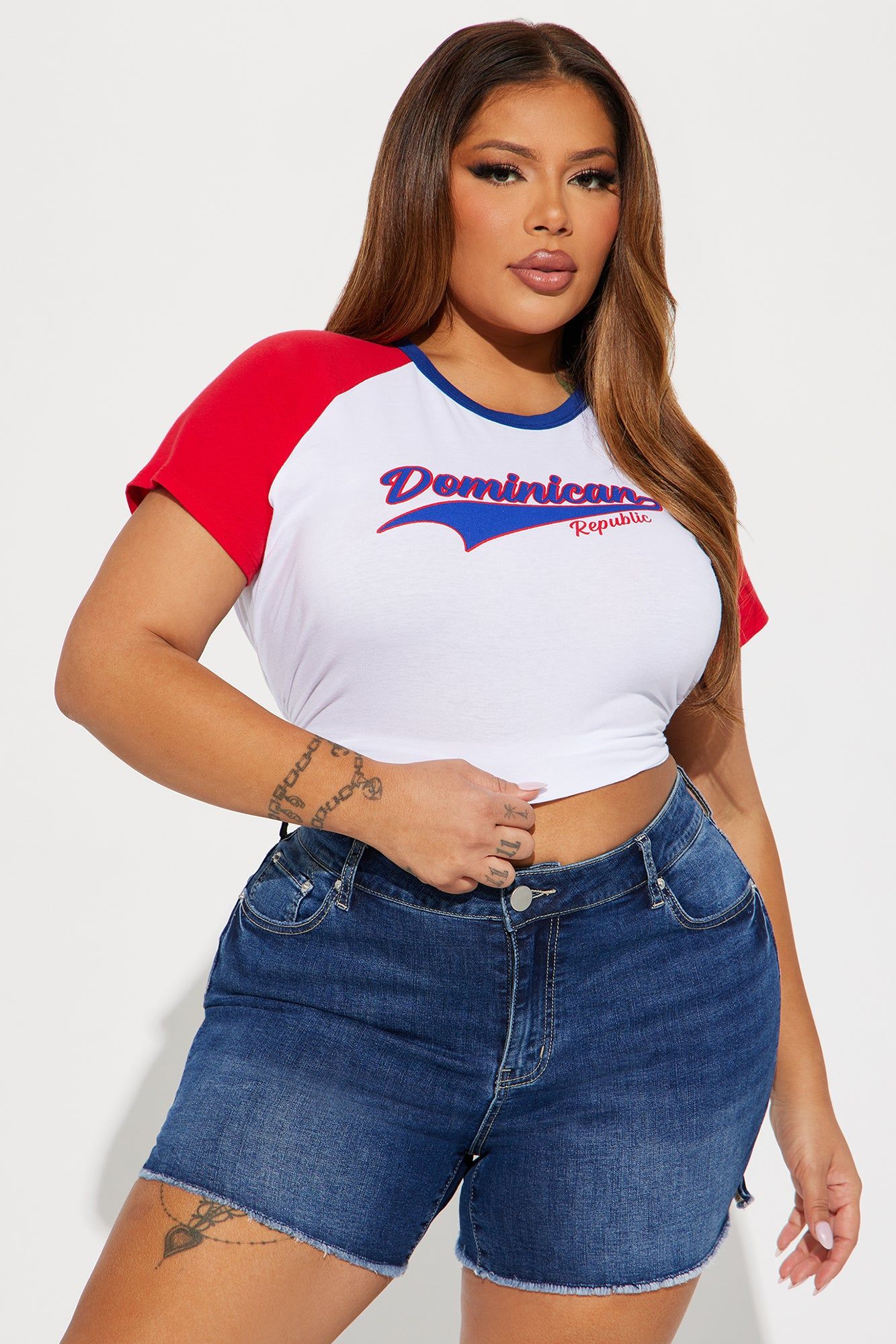 Dominican Love Tee - White/combo sold by Fashion Nova product image thumbnail 4