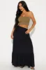 Gloria Tiered Maxi Skirt - Black sold by Fashion Nova