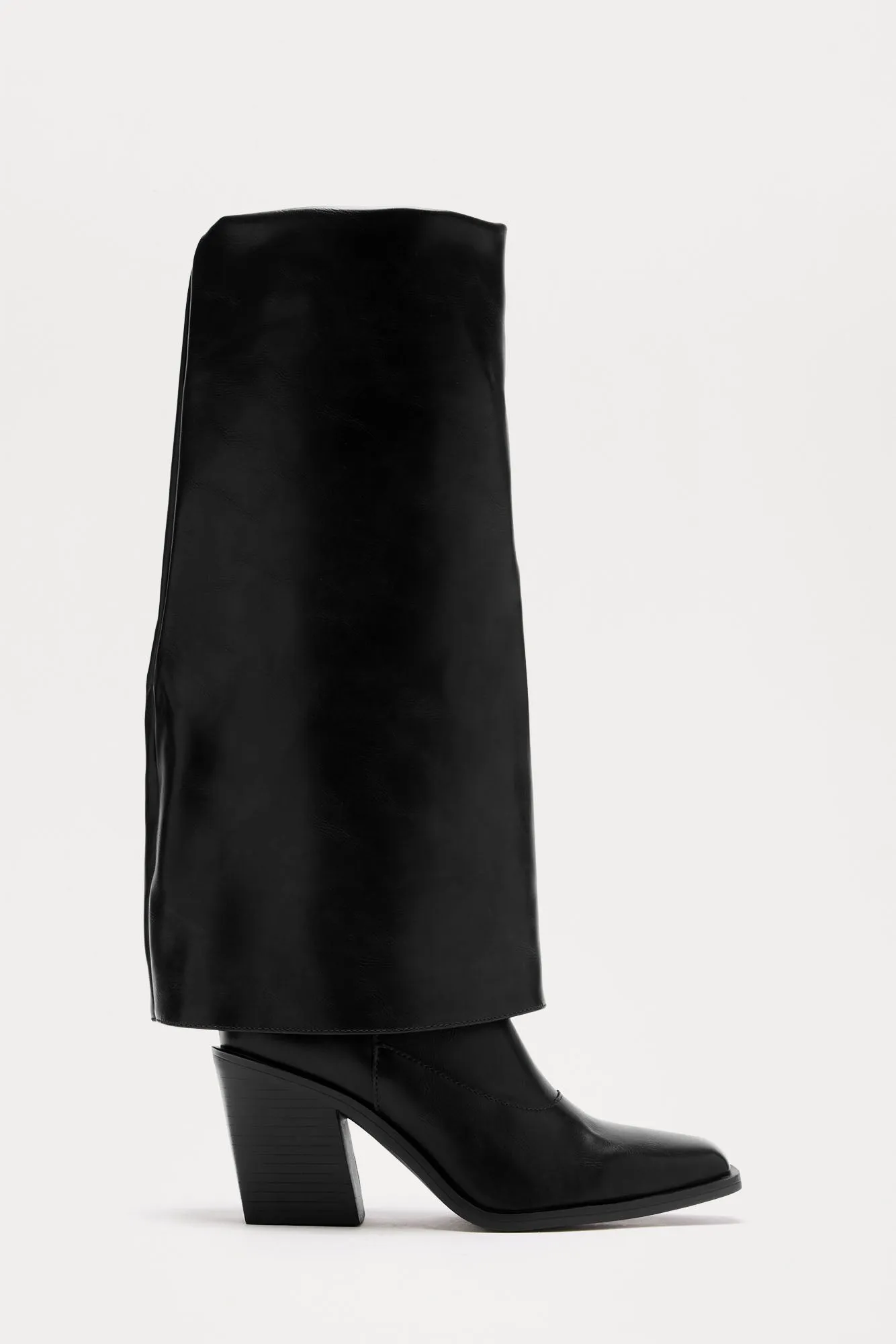 Breaking Through Knee High Boots - Black sold by Fashion Nova