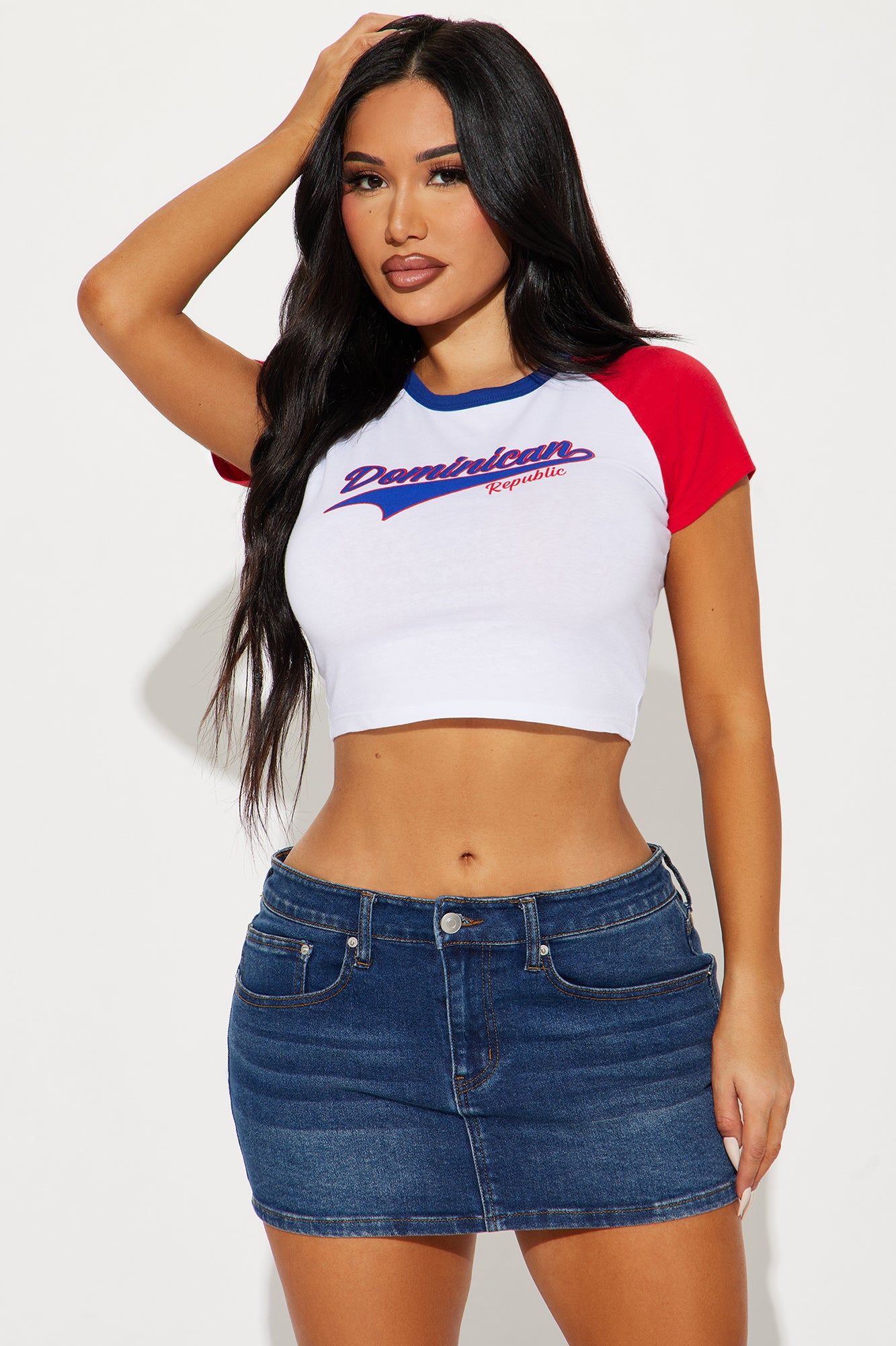 Dominican Love Tee - White/combo sold by Fashion Nova