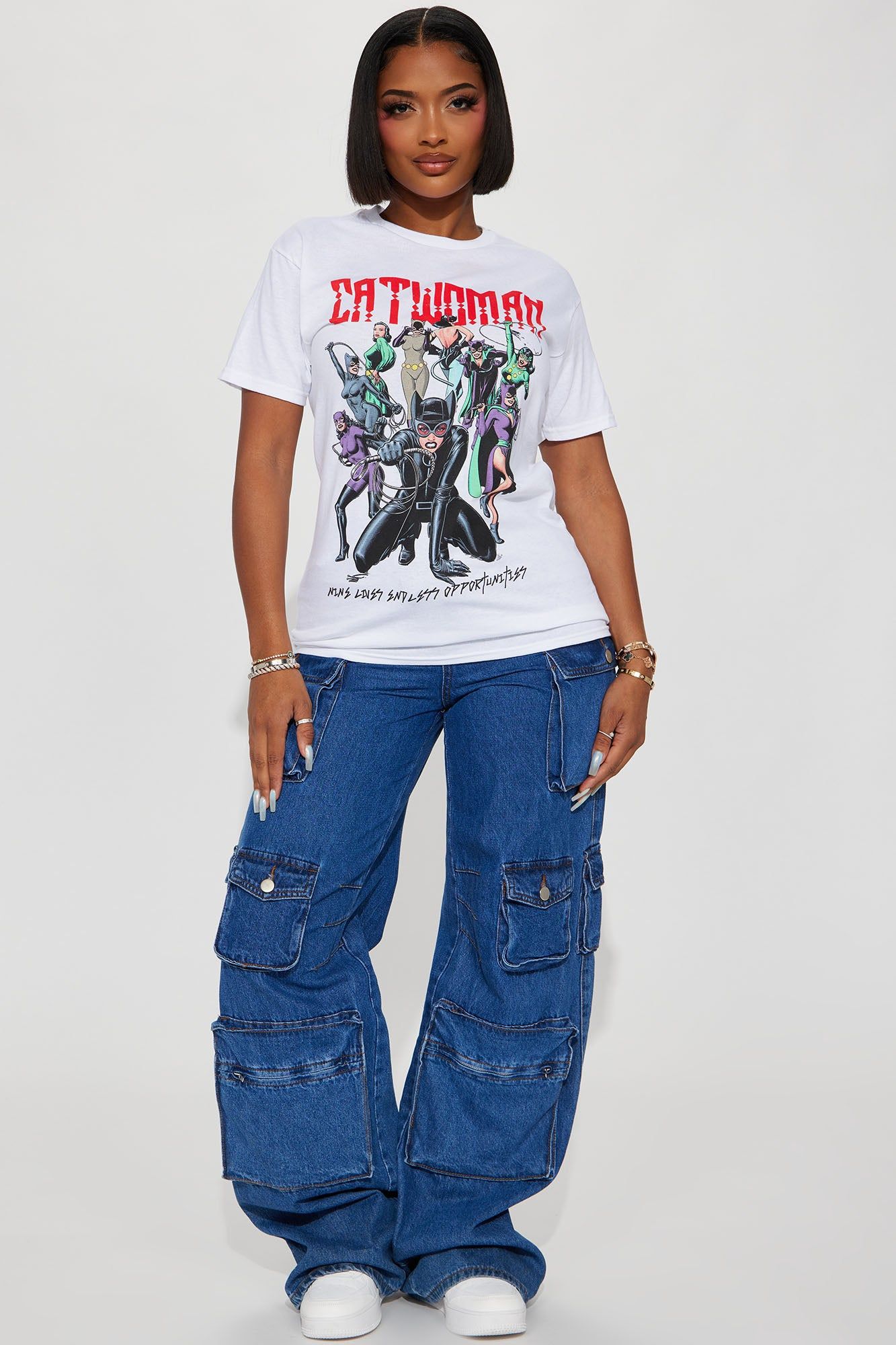 Cat Woman Graphic Tshirt - White sold by Fashion Nova product image thumbnail 2