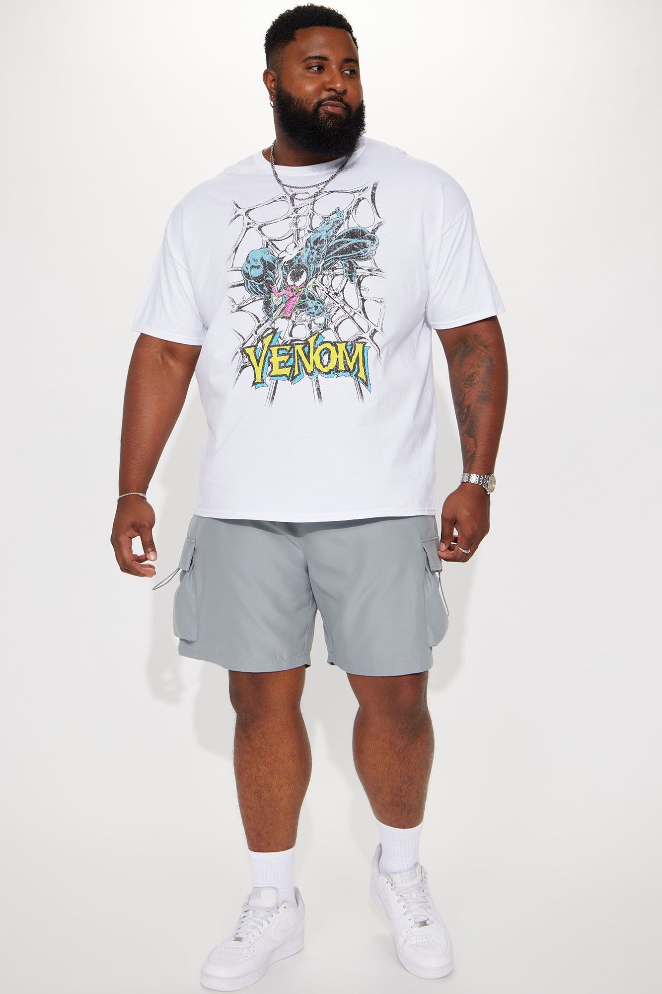 Venom Web Short Sleeve Tee - White sold by Fashion Nova product image thumbnail 5