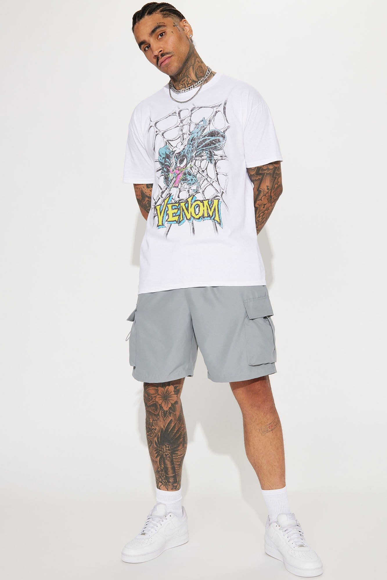 Venom Web Short Sleeve Tee - White sold by Fashion Nova product image thumbnail 3