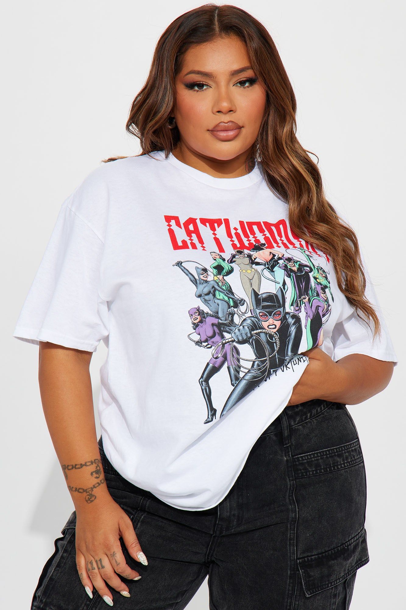 Cat Woman Graphic Tshirt - White sold by Fashion Nova product image thumbnail 4