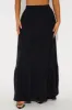 Gloria Tiered Maxi Skirt - Black sold by Fashion Nova
